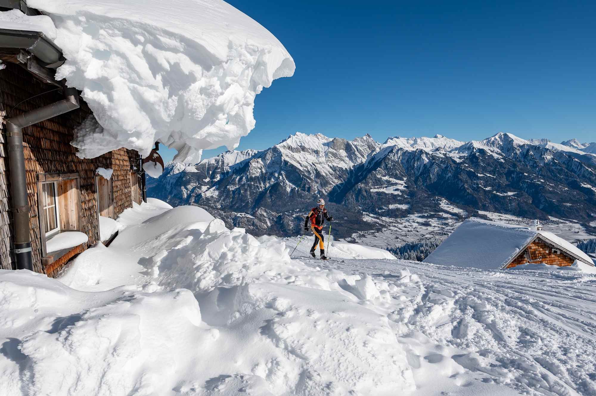 Tages-Skitouren Piste am Pizol