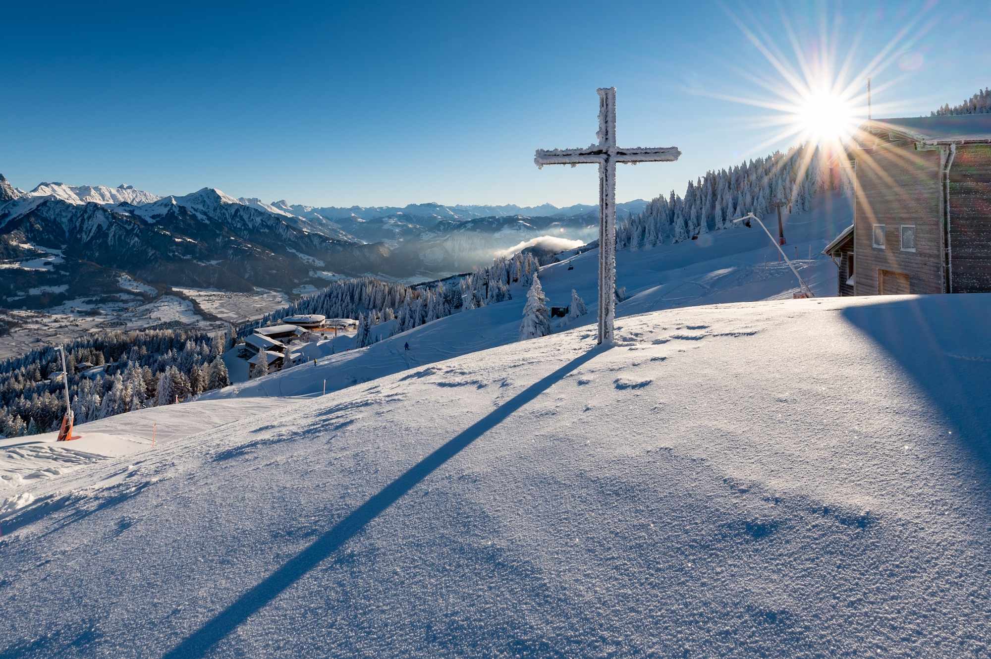 Aussicht auf Pardiel und die Bündner Herrschaft