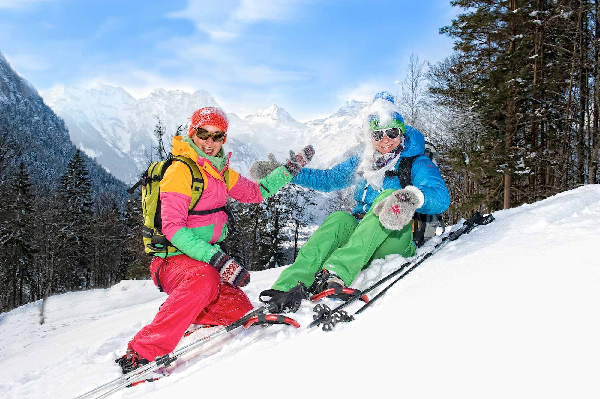 Mit Schneeschuhen im Naturpark Weißbach bei Lofer