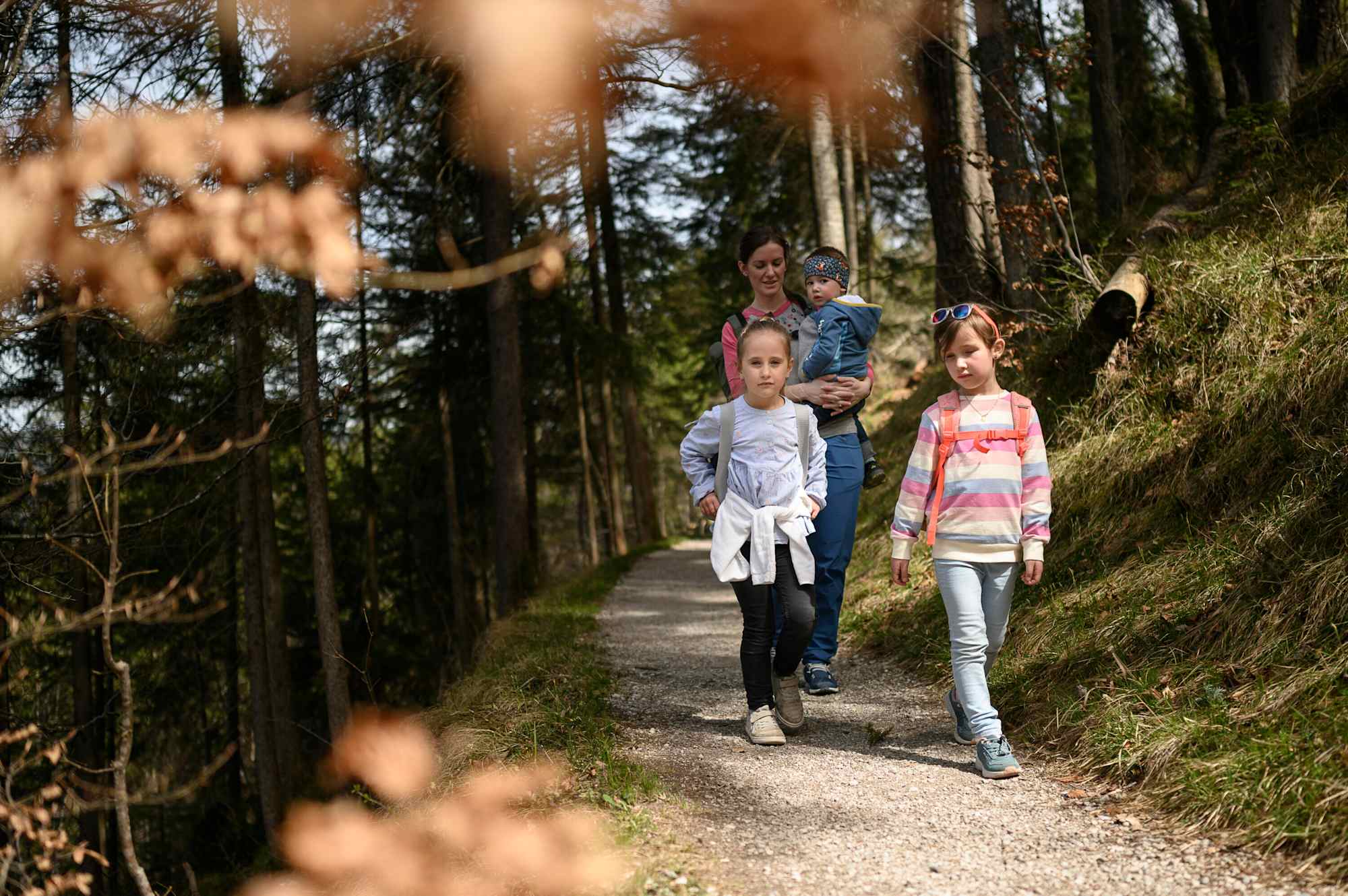 Mit Kindern macht der Weg Spaß