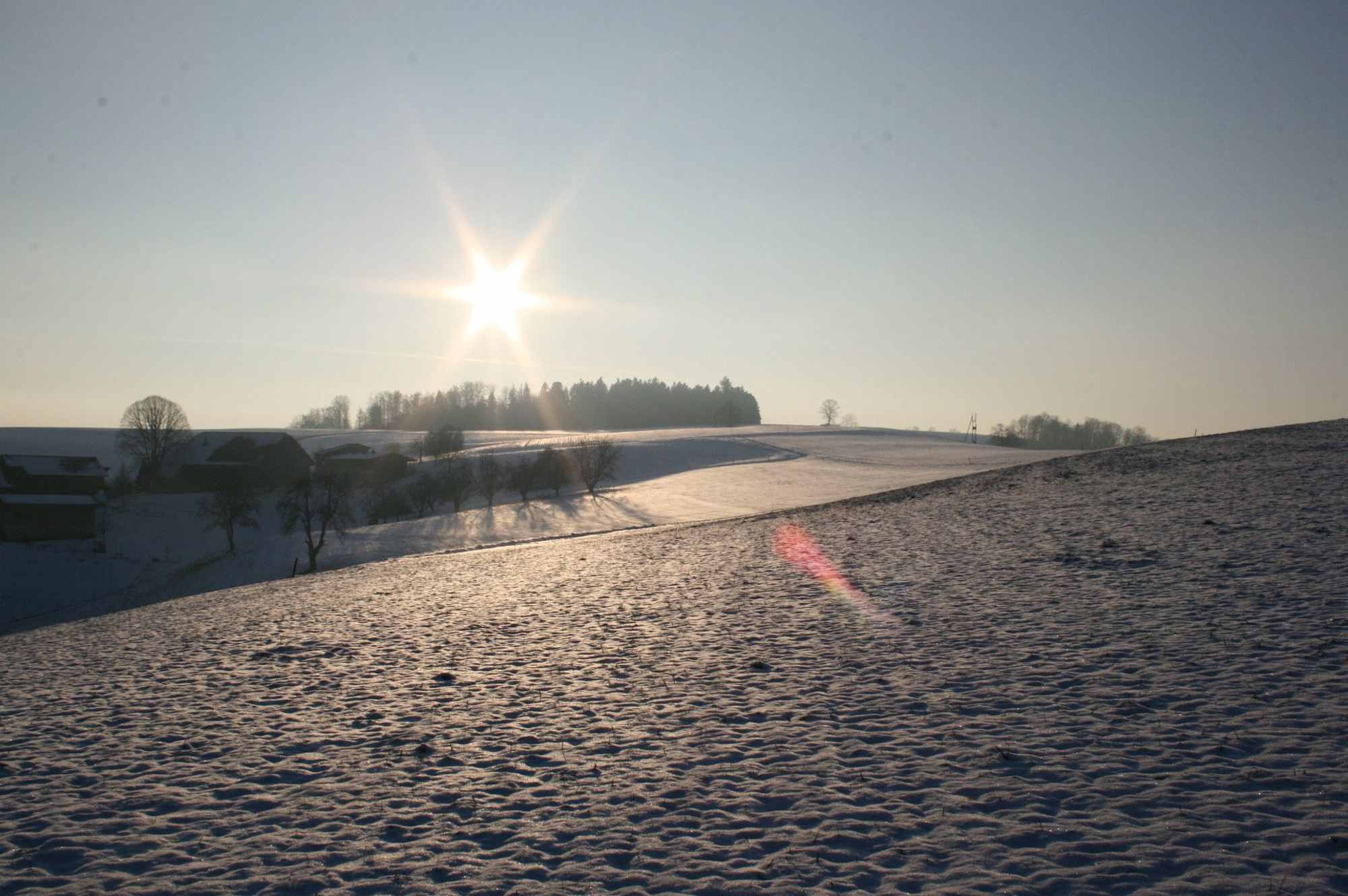 Typische Winterlandschaft