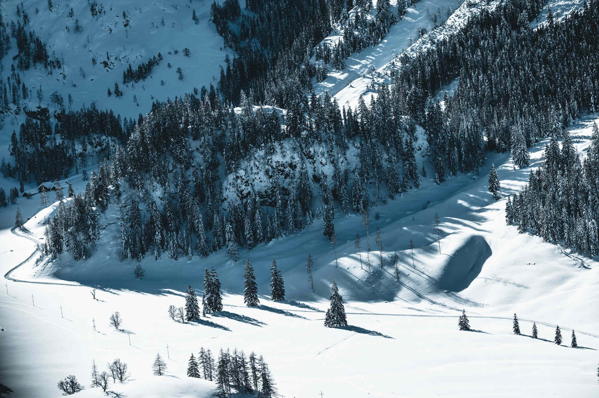 Winterwanderweg zur Südwiener Hütte bei Obertauern.