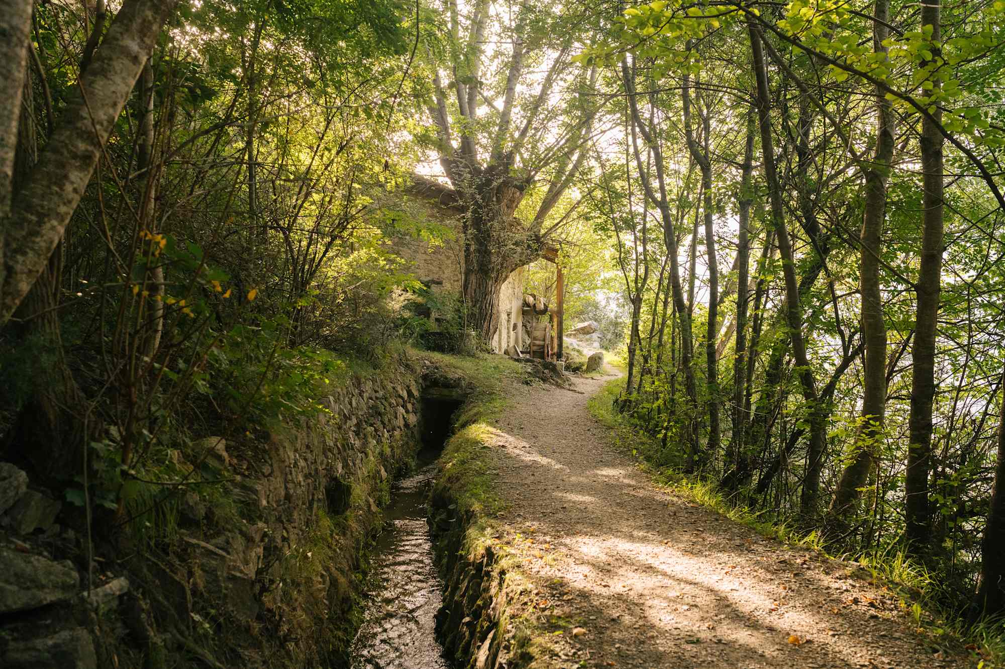 Mühle oberhalb von Schlanders, Waalweg "Zaalwaal", Südtirol