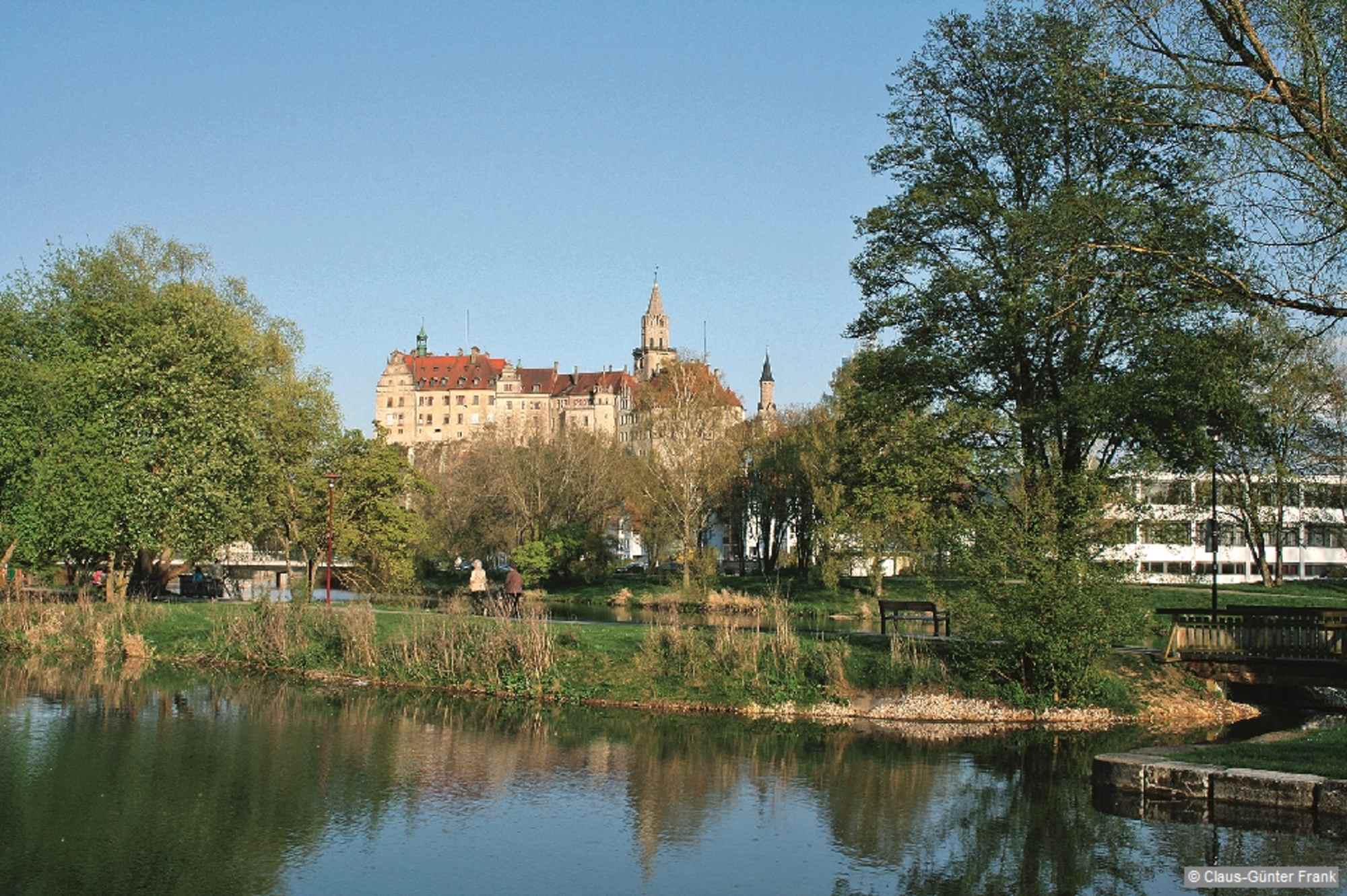 Am Ufer der Donau in Sigmaringen.