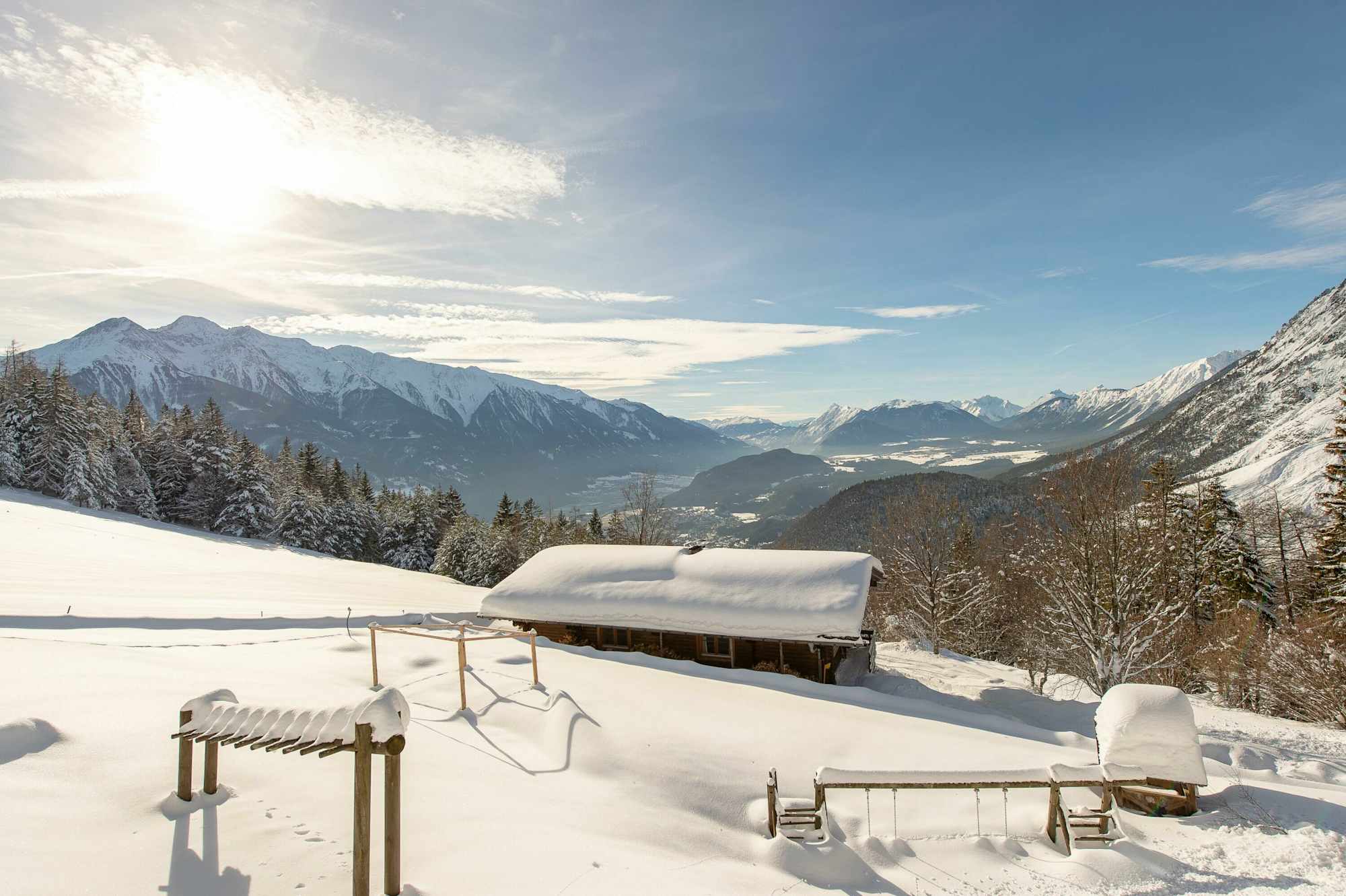 Traumhafter Wintertag bei der Ropferstub'm