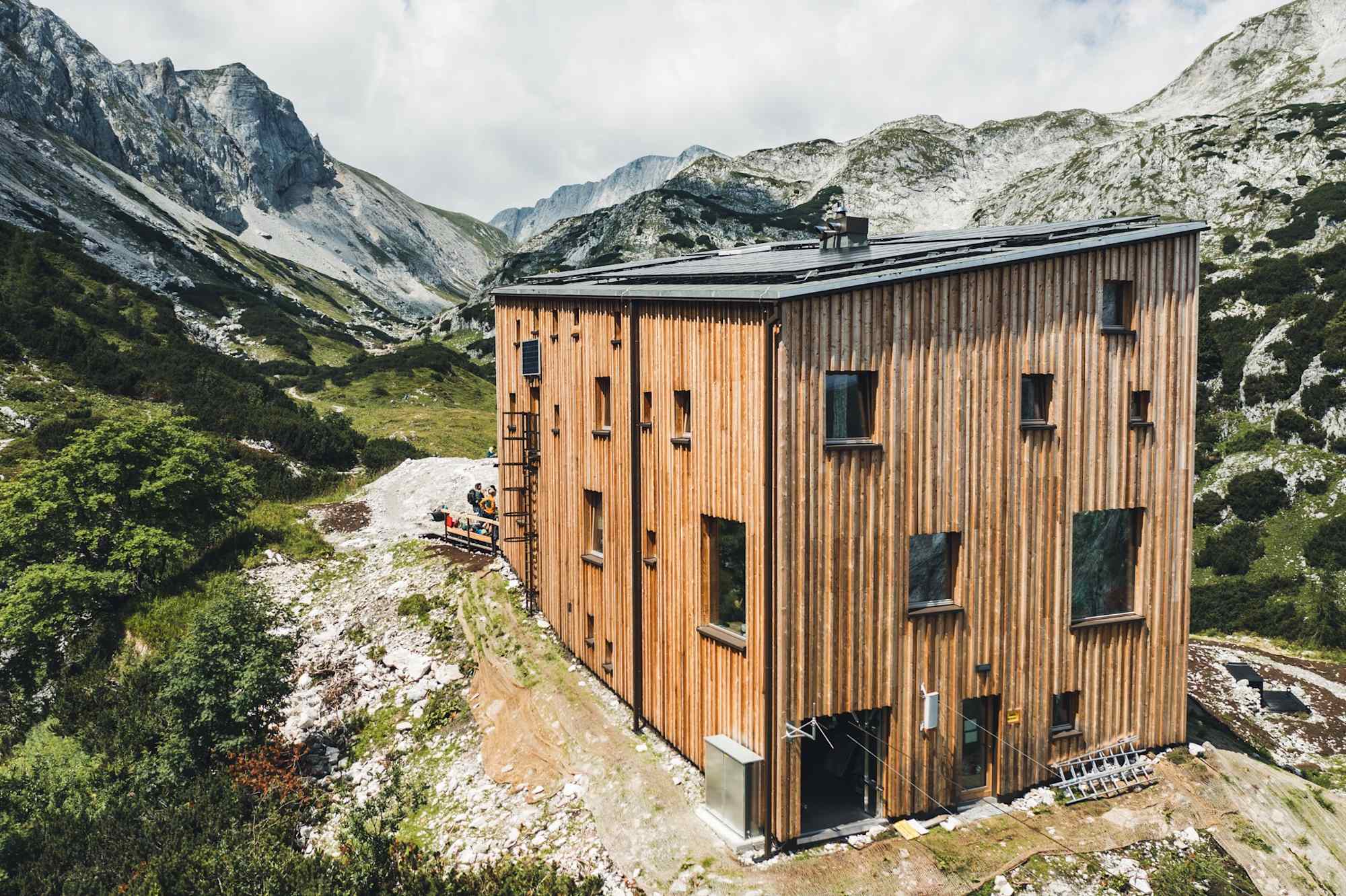 Die neue Voisthaler Hütte in der Hochschwabgruppe