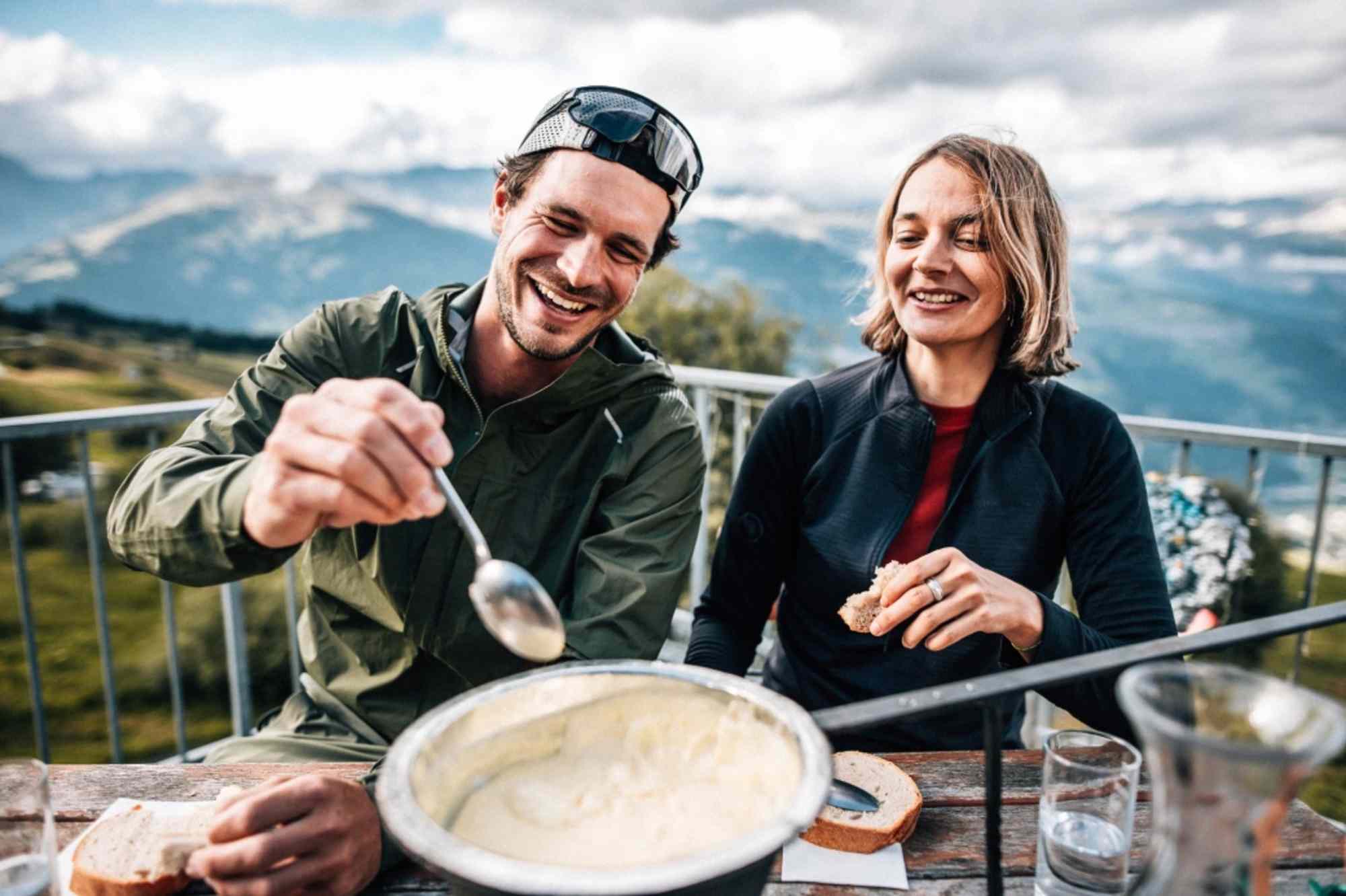 Verpflegung im Berggasthaus Bündner Rigi