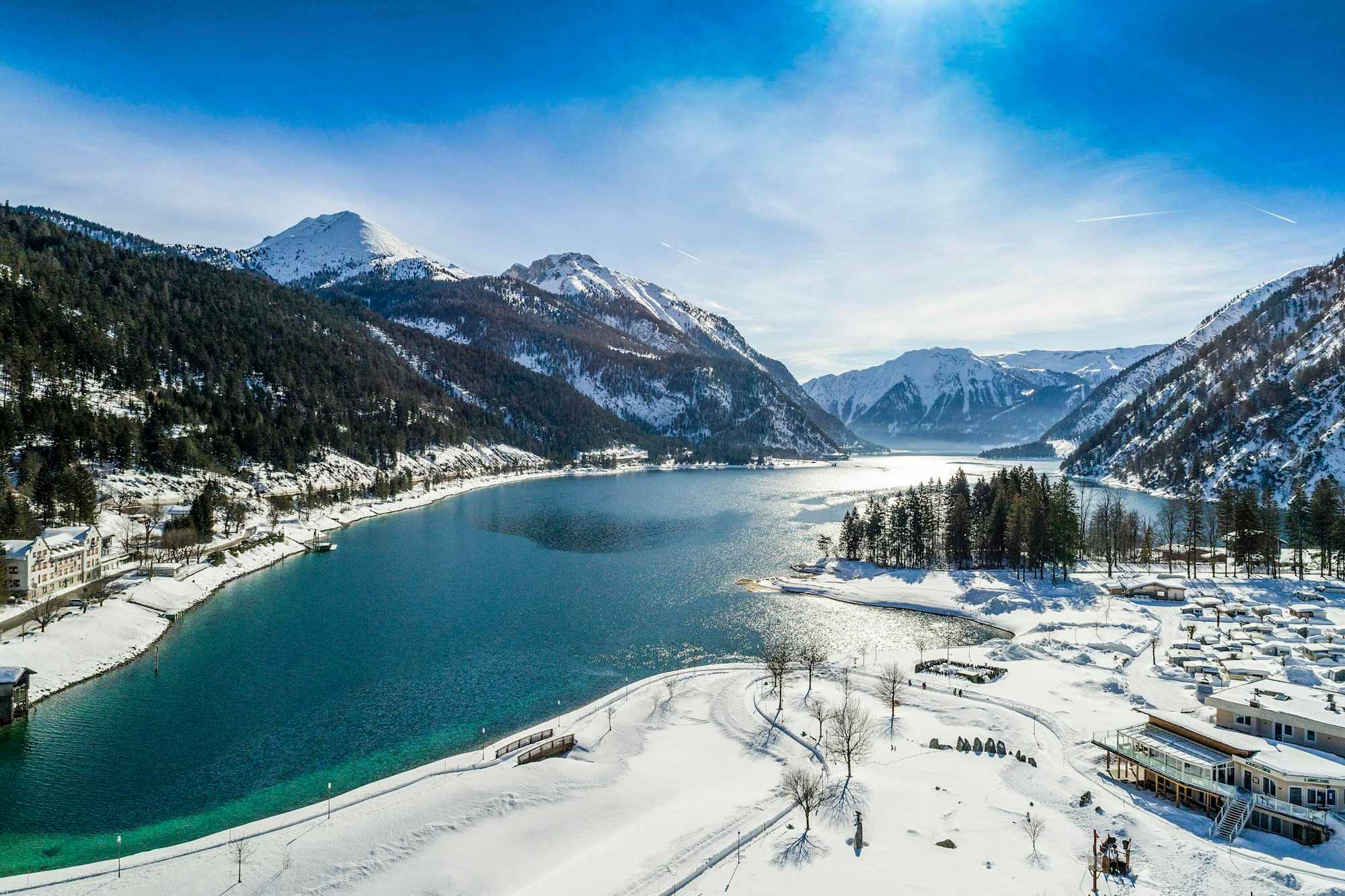 Am nördlichen Seeufer in Achenkirch – Blick auf den Achensee