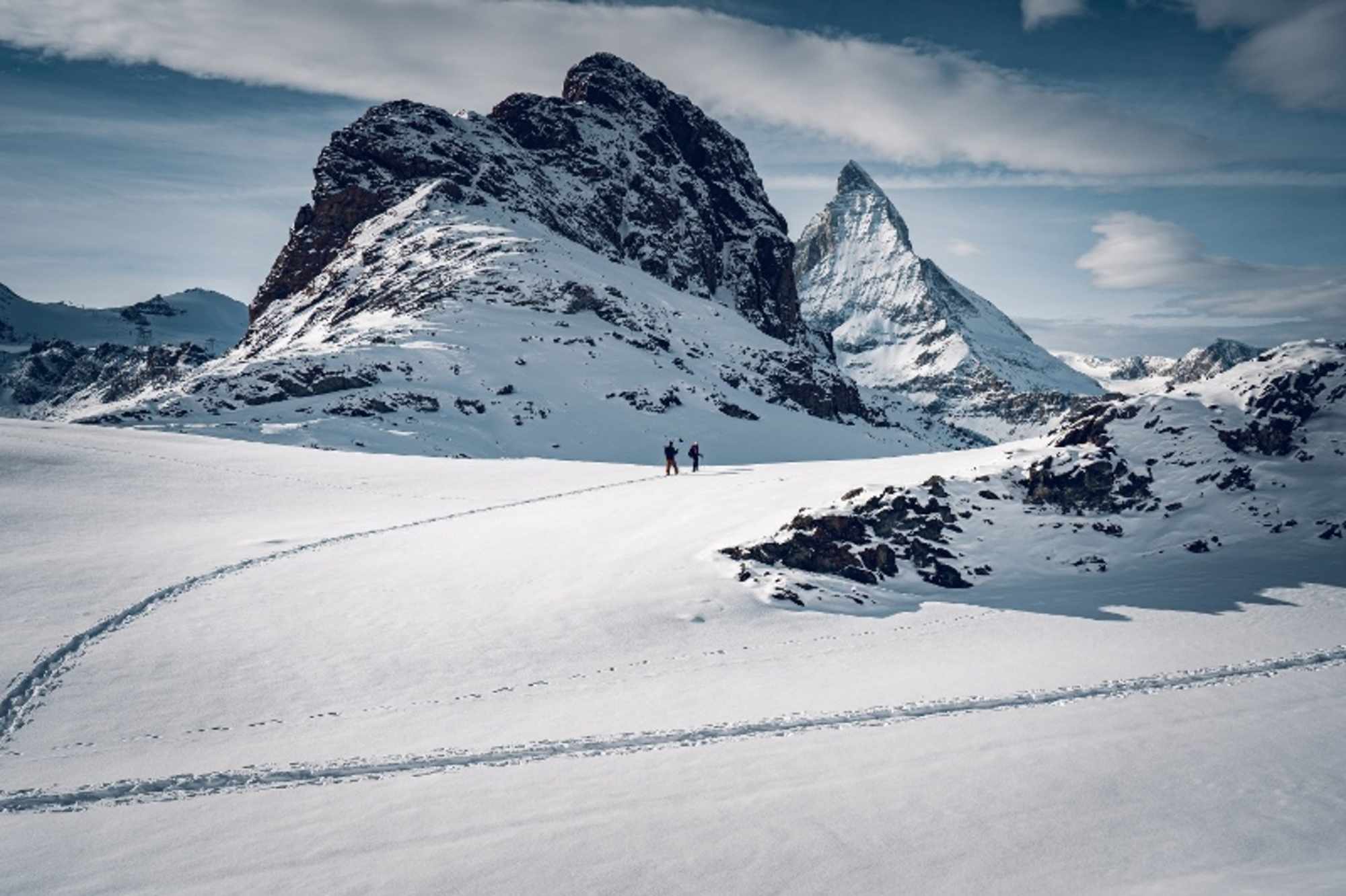 Schneeschuhwandern mit winterlichem Panorama - © Autor: Gornergrat Bahn, Quelle: Zermatt Tourismus