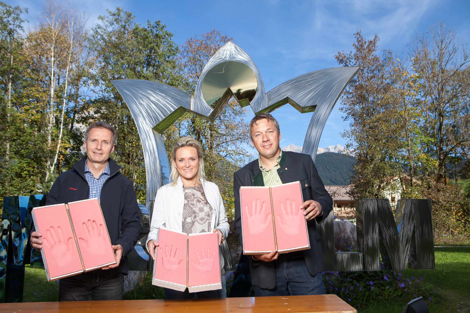 Handabdrücke der Skistars