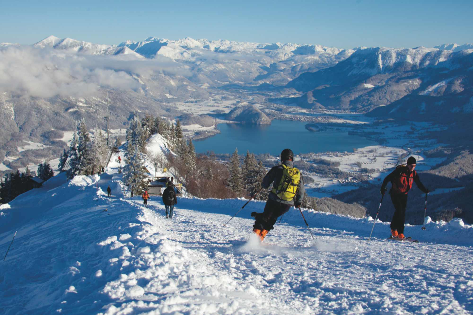 Abfahrt vom Zwölferhorn