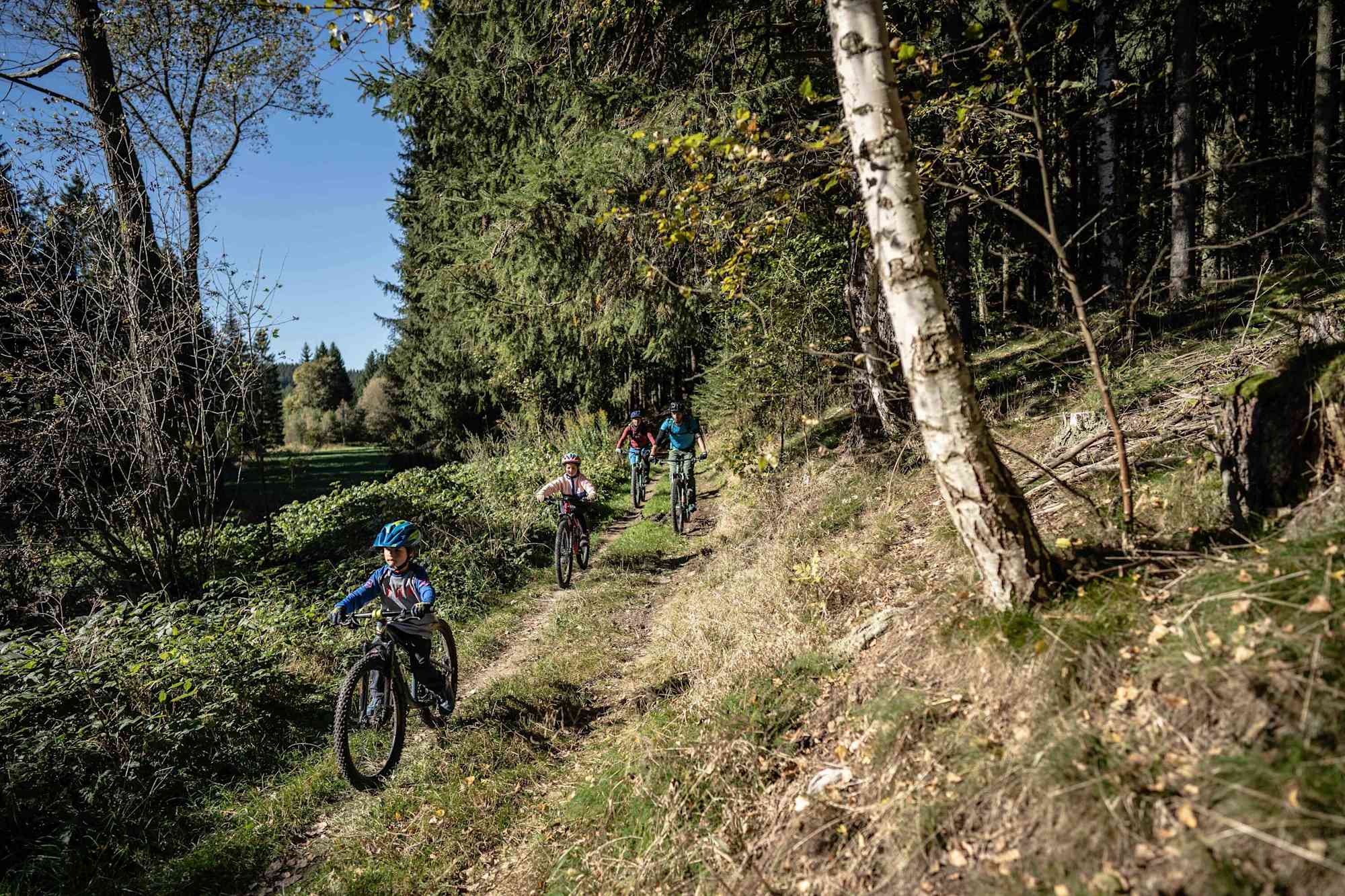 Naturbelassene Wege sind besonders schön zu befahren.