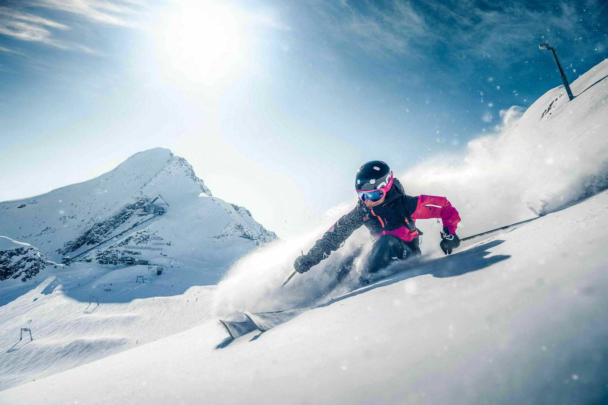 Das Gletscherskigebiet Kitzsteinhorn ist ein Paradies für Freerider.