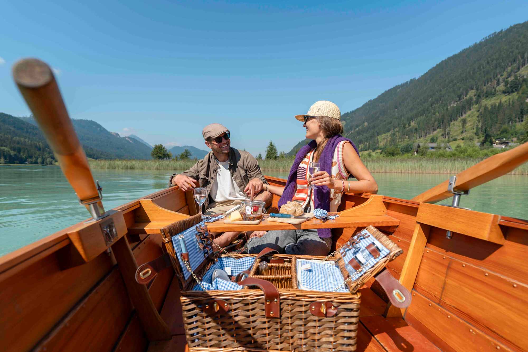 Ein Picknick direkt am Weissensee.
