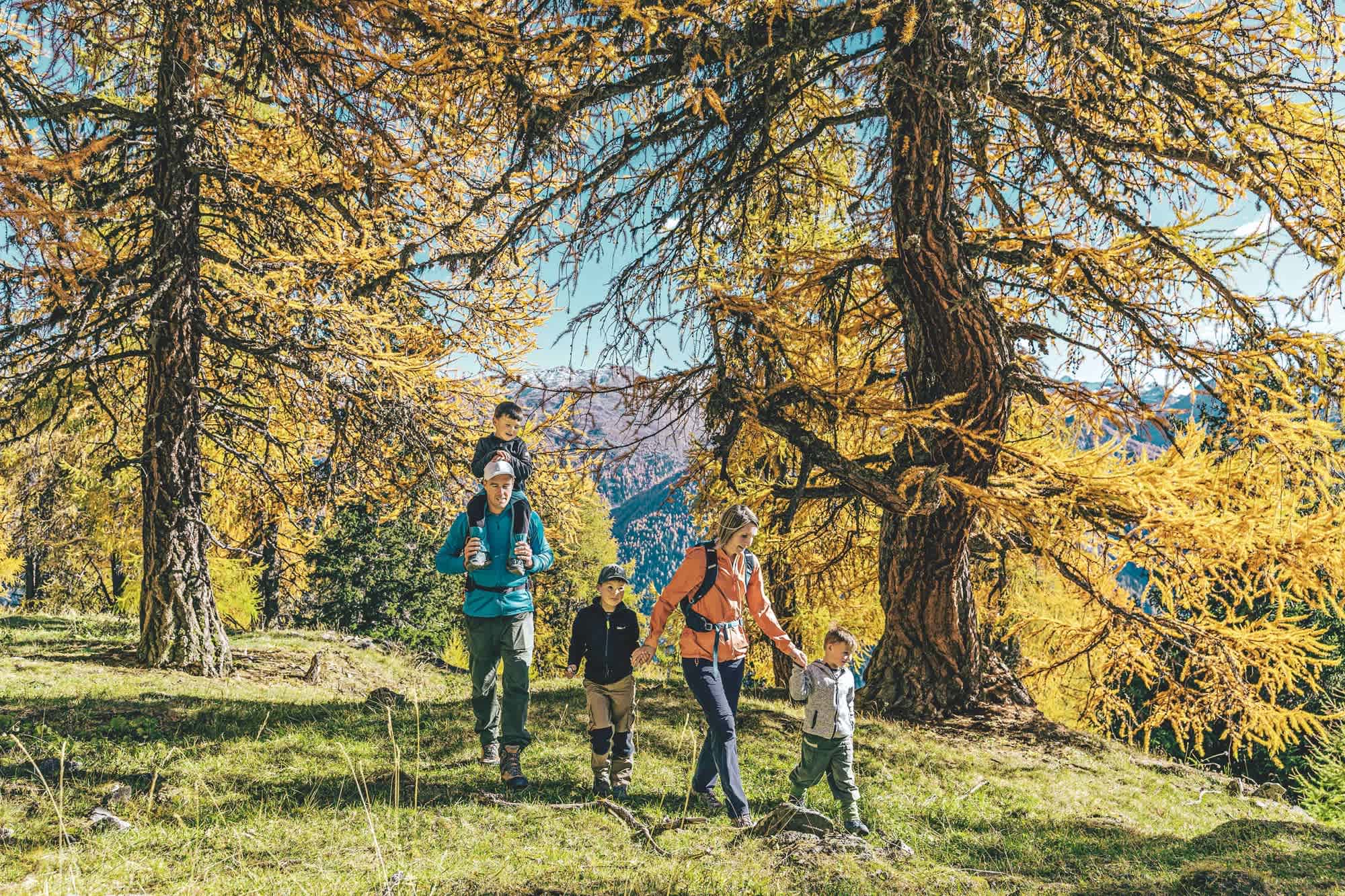 Das Val Müstair im vor allem im Herbst ein Geheimtipp für Familien.