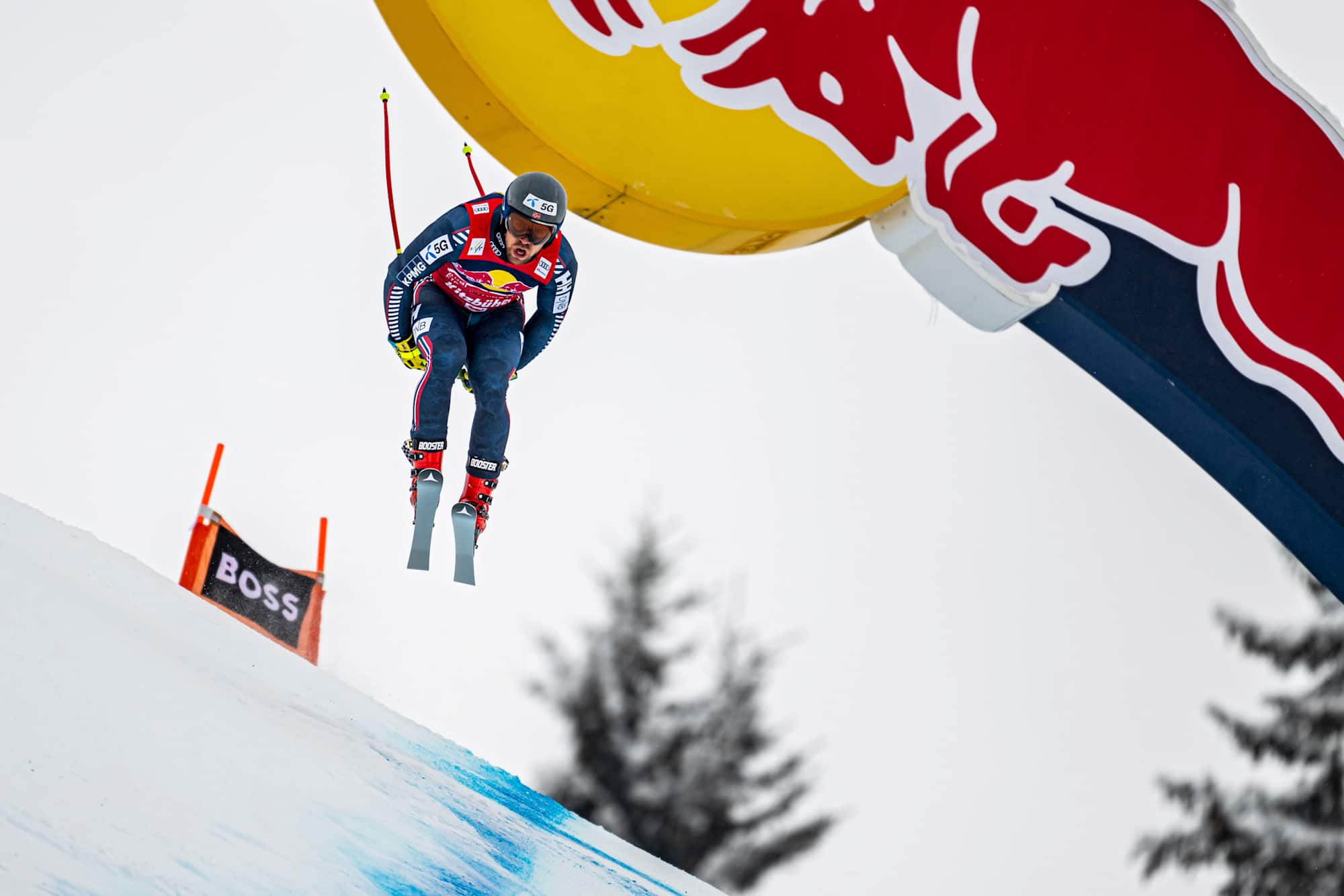 Aleksander Aamodt Kilde bei der Hahnenkamm-Abfahrt 2023