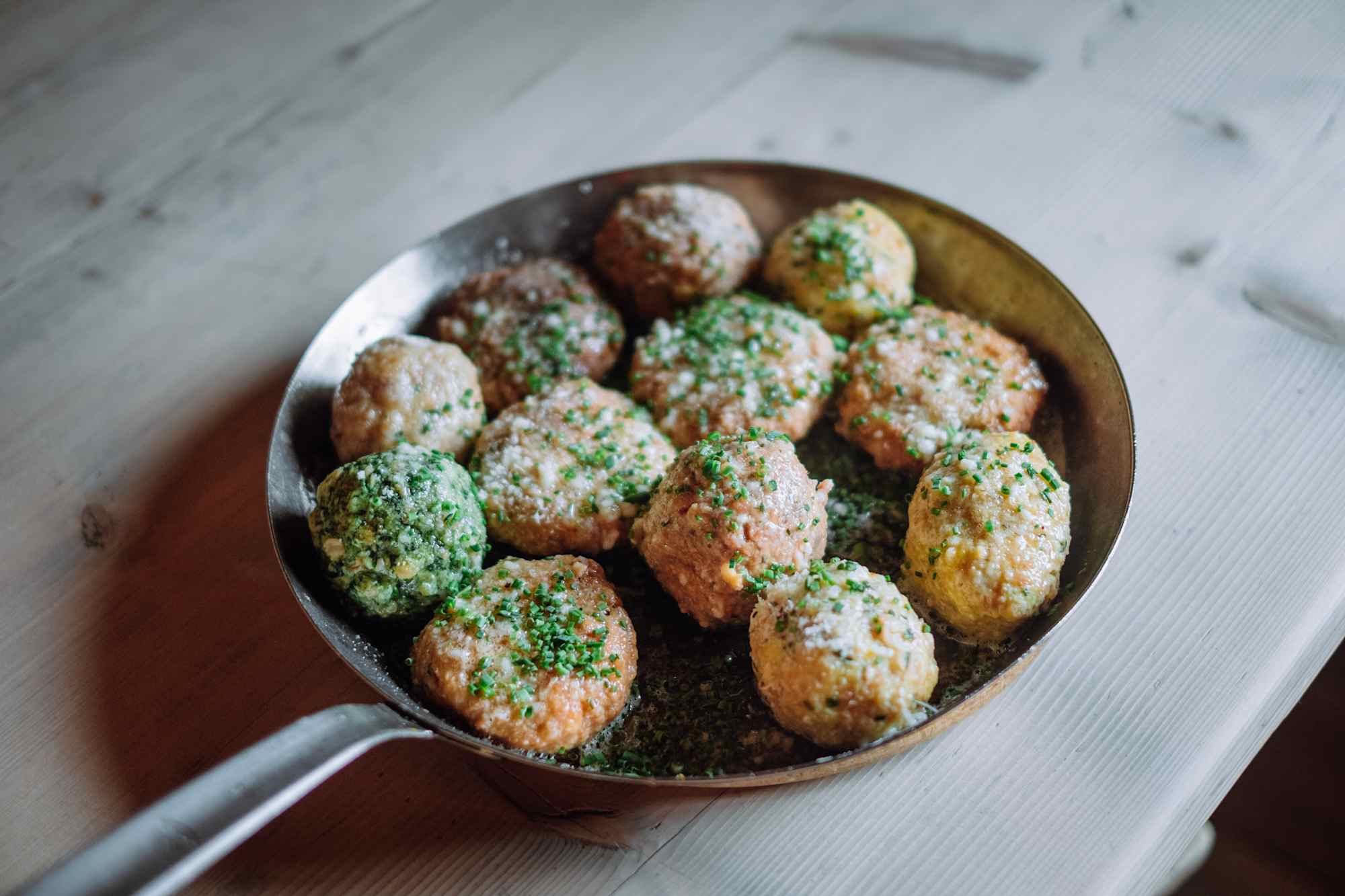 Knödel in der Büllelejochhütte