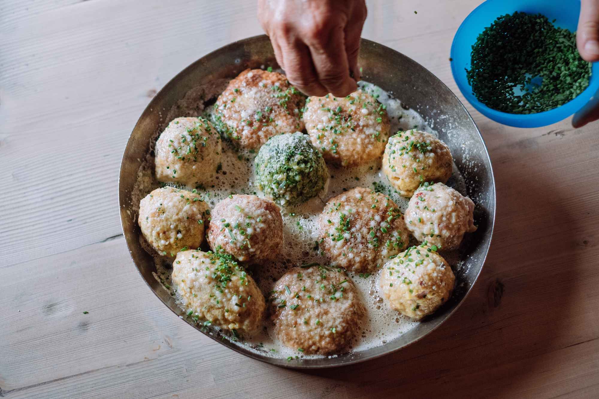 Knödel in der Büllelejochhütte