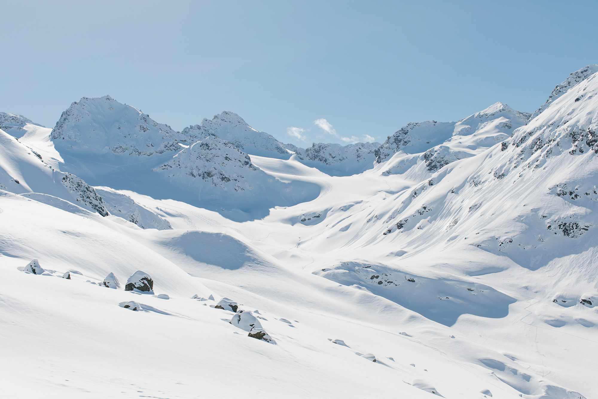 Winterlandschaft rund um die Jamtalhütte