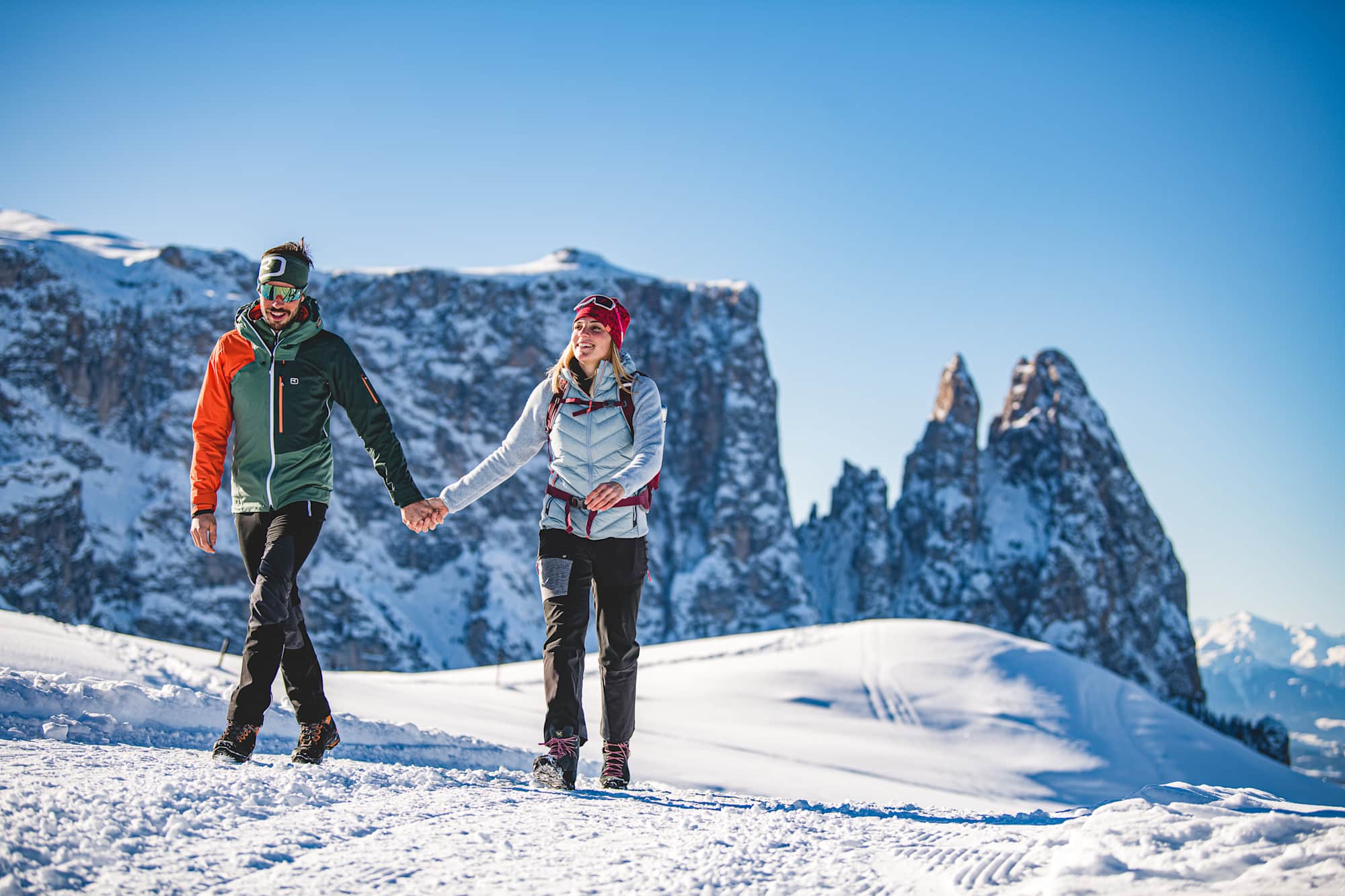 Wandern in der Wintersonne