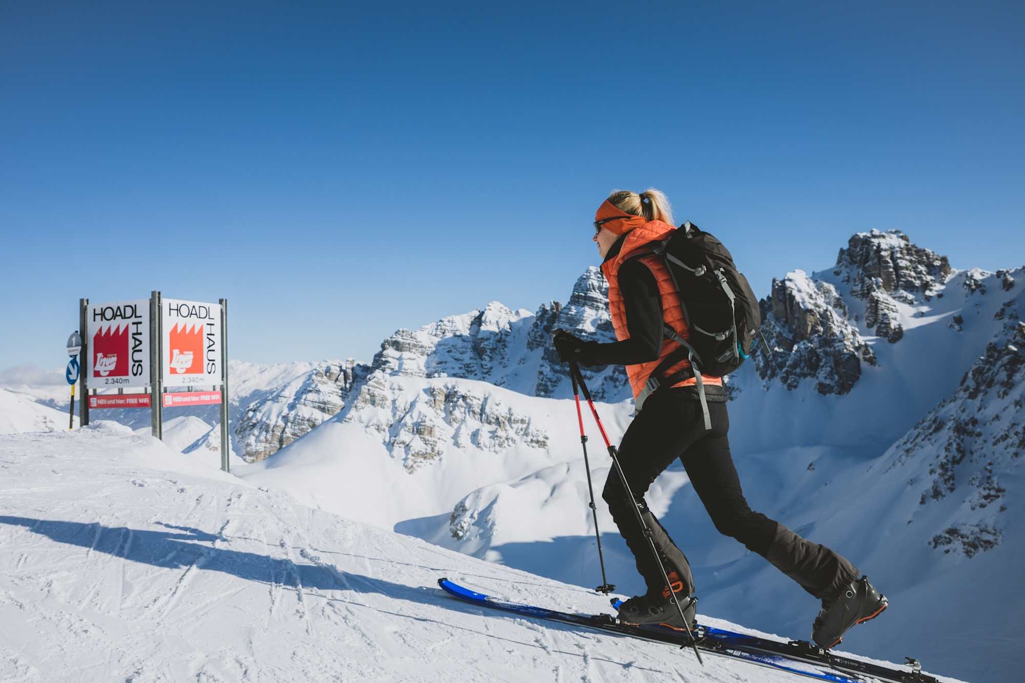 Pistenskitour aufs Hoadl in der Axamer Lizum