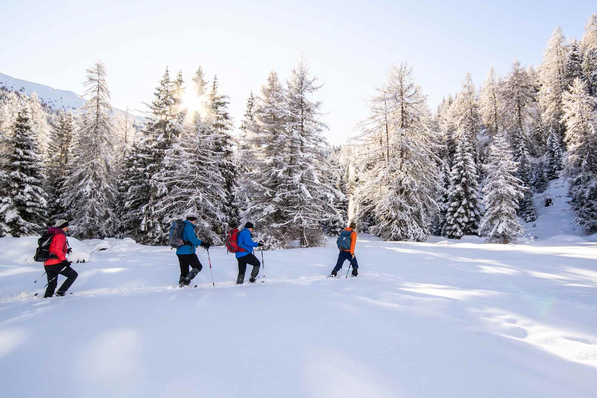 Mit Schneeschuhen zum Obernberger See