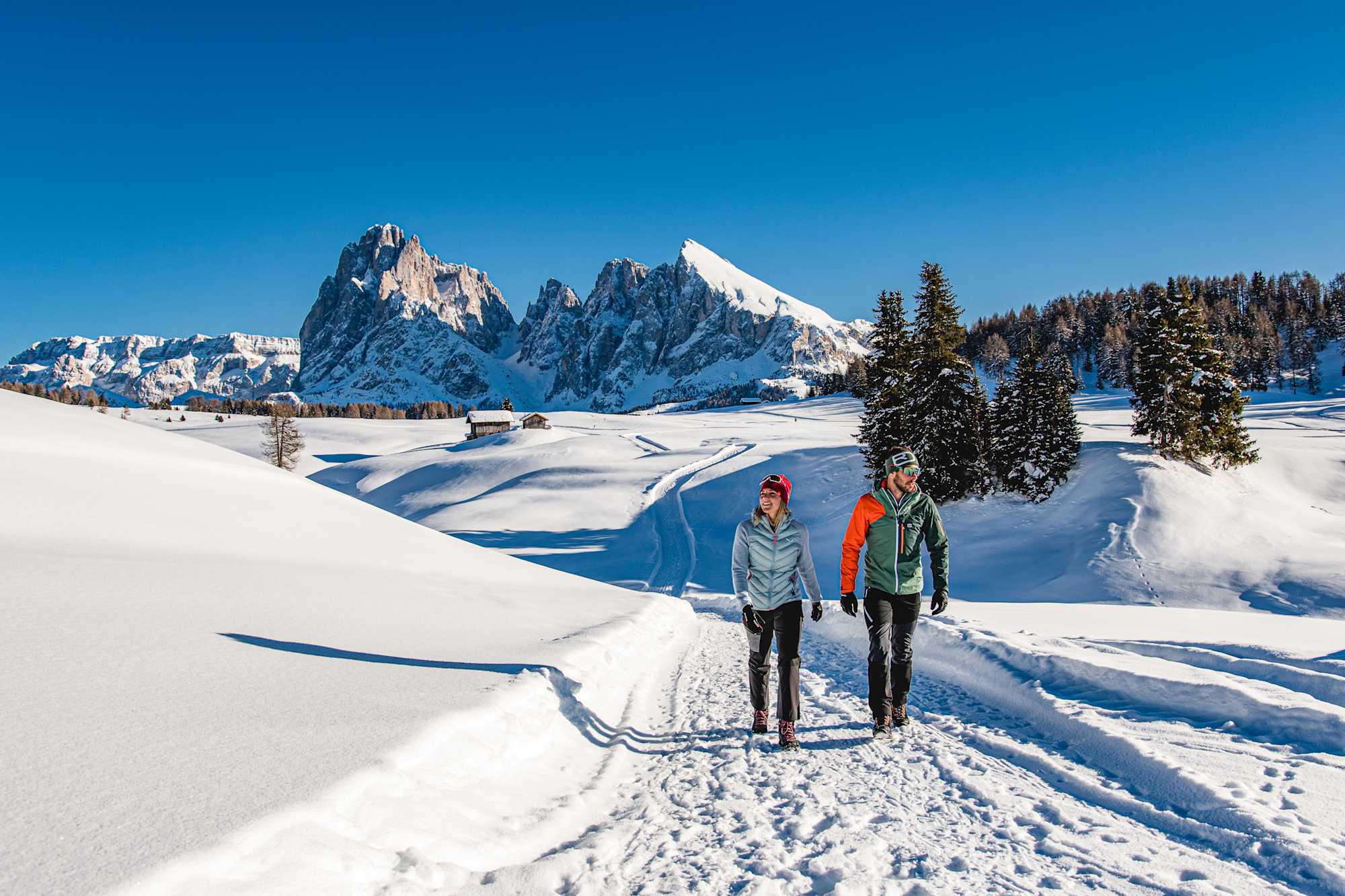 Winterwanderung auf der Seiser Alm