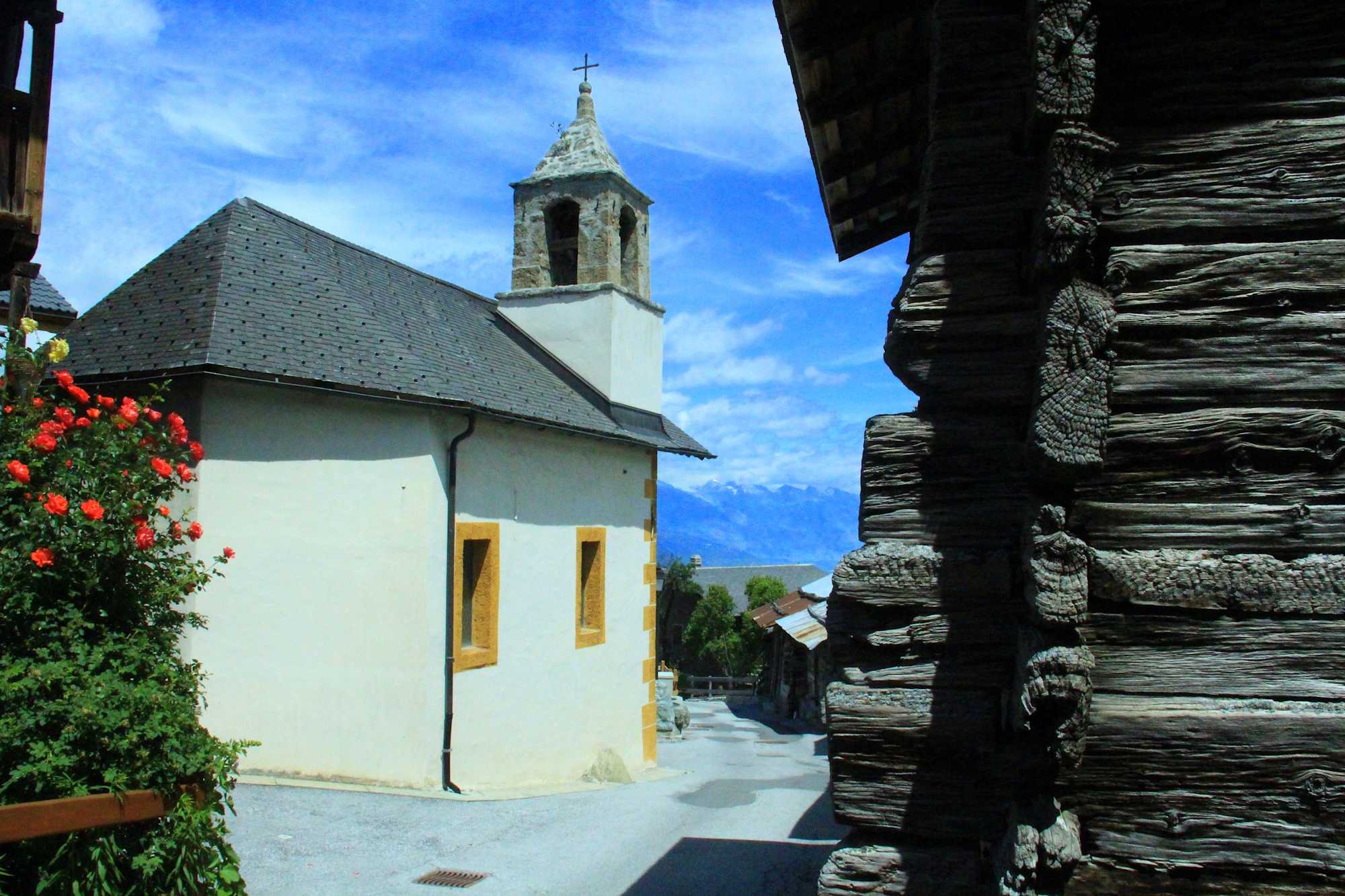 Der historische Dorfkern von Nendaz