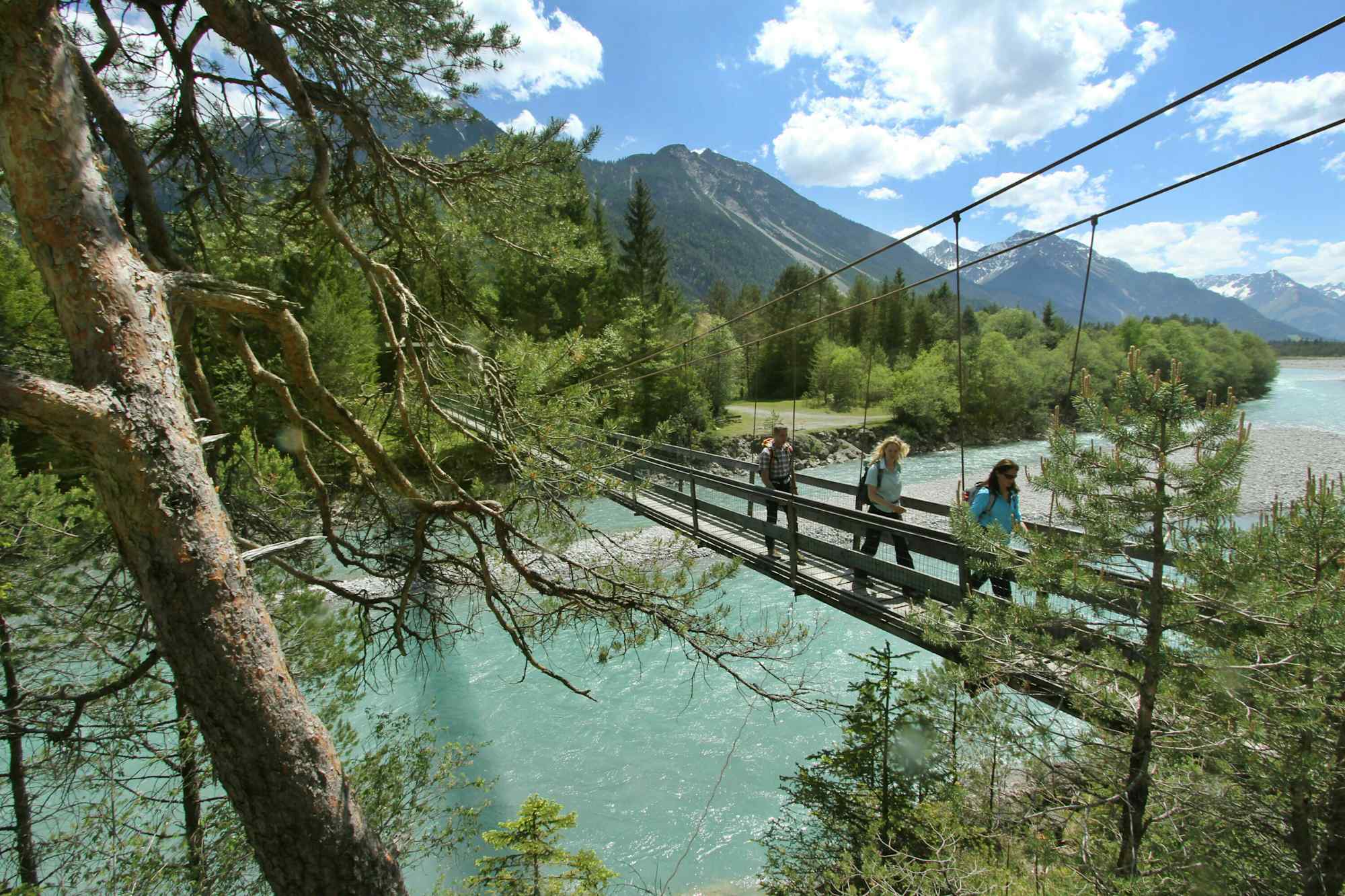 Hängebrücke bei Forchach