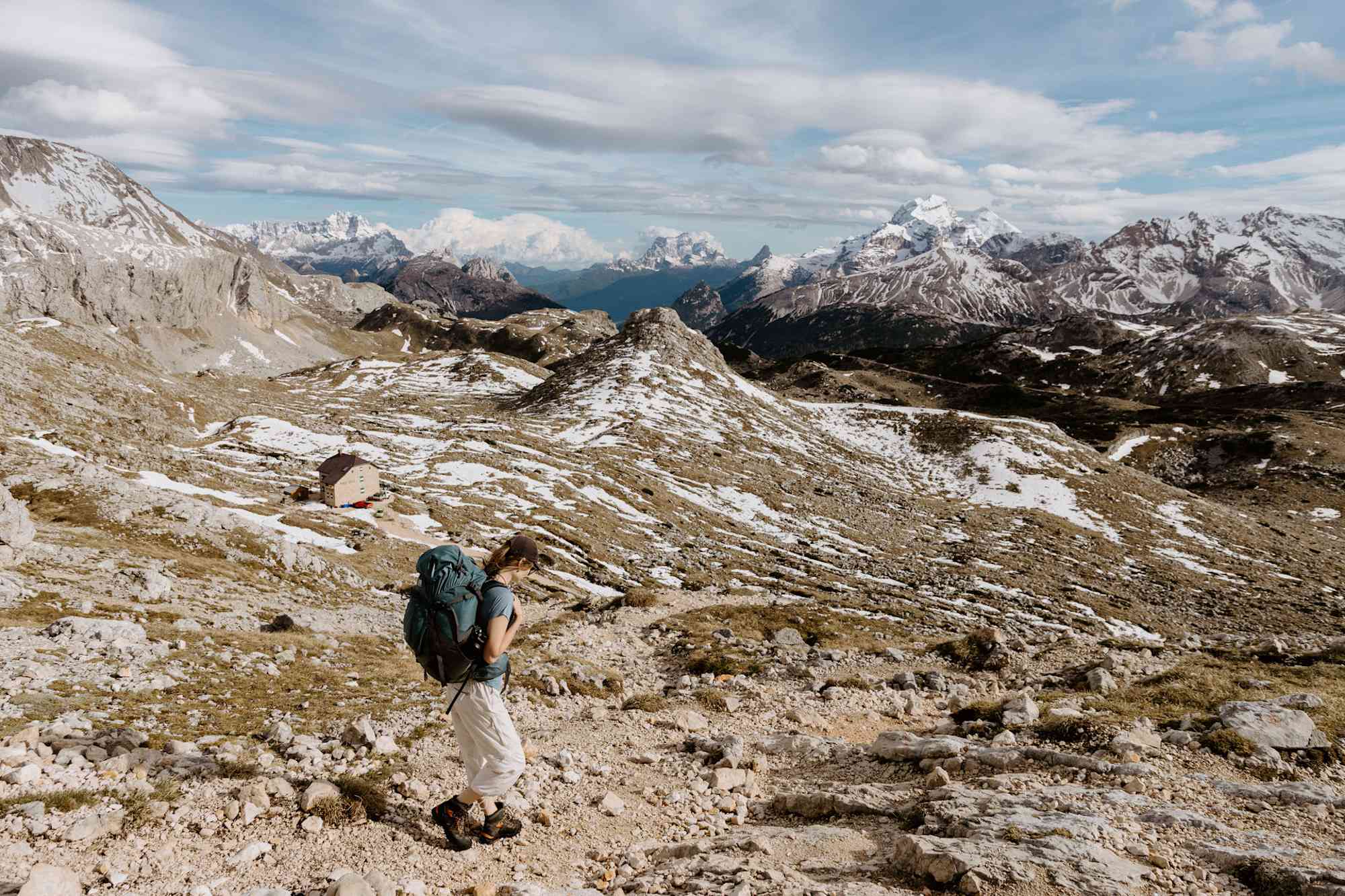 Blick zur Seekofelhütte