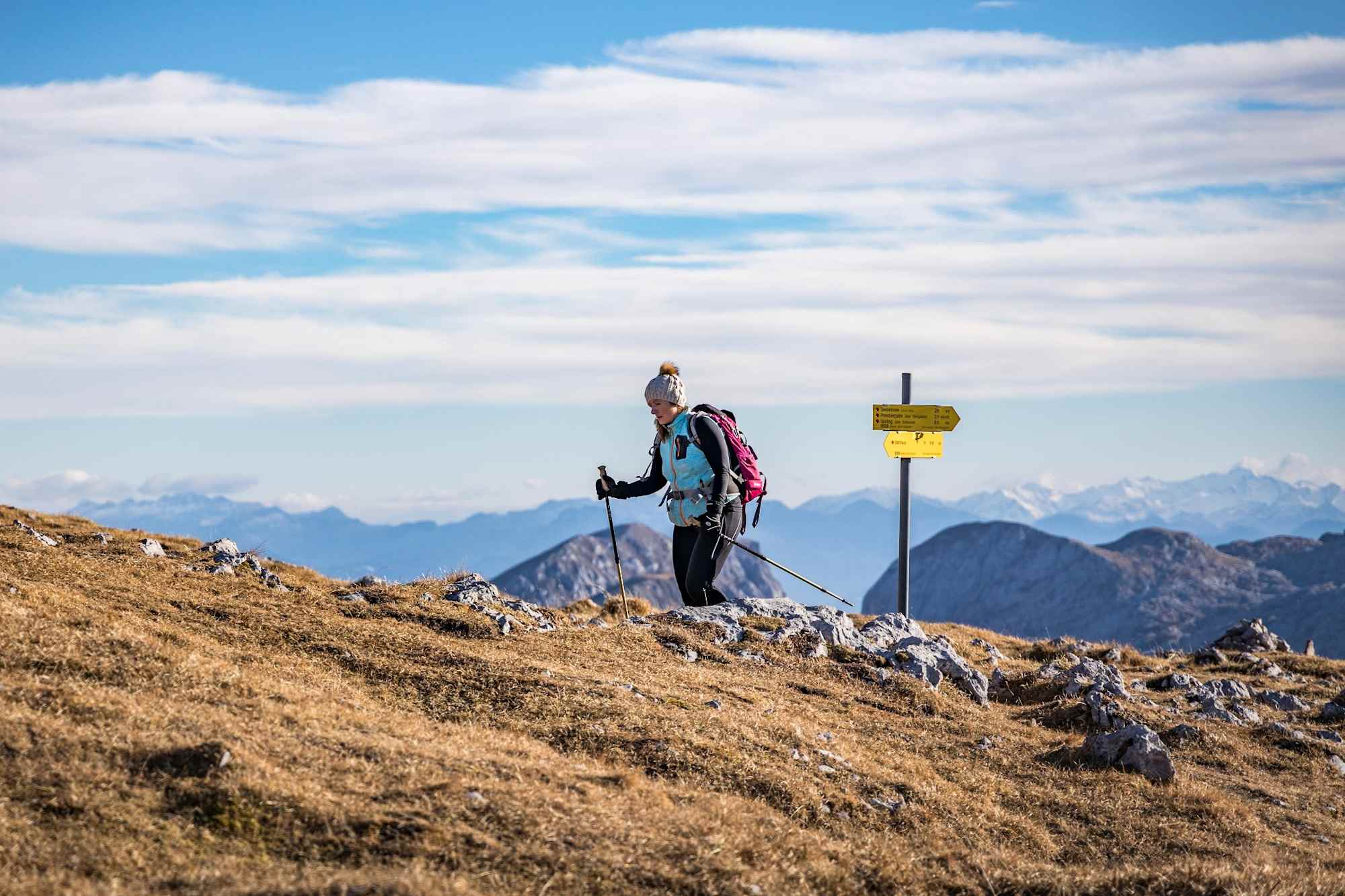 Aufstieg zum Schneibstein Gipfel 