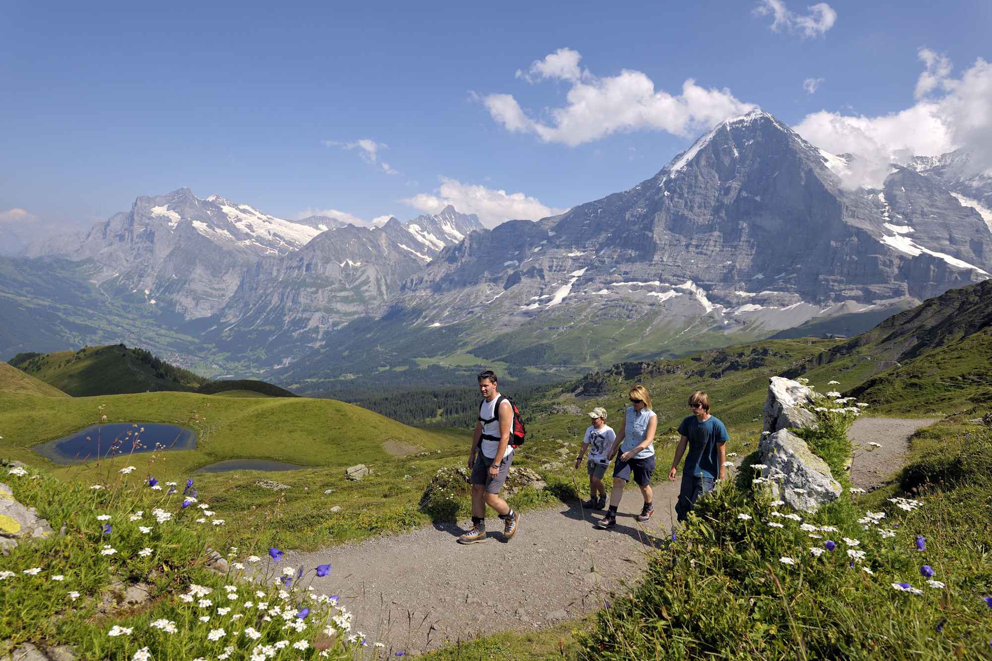 Aussichtsreich vor der Eiger-Nordwand