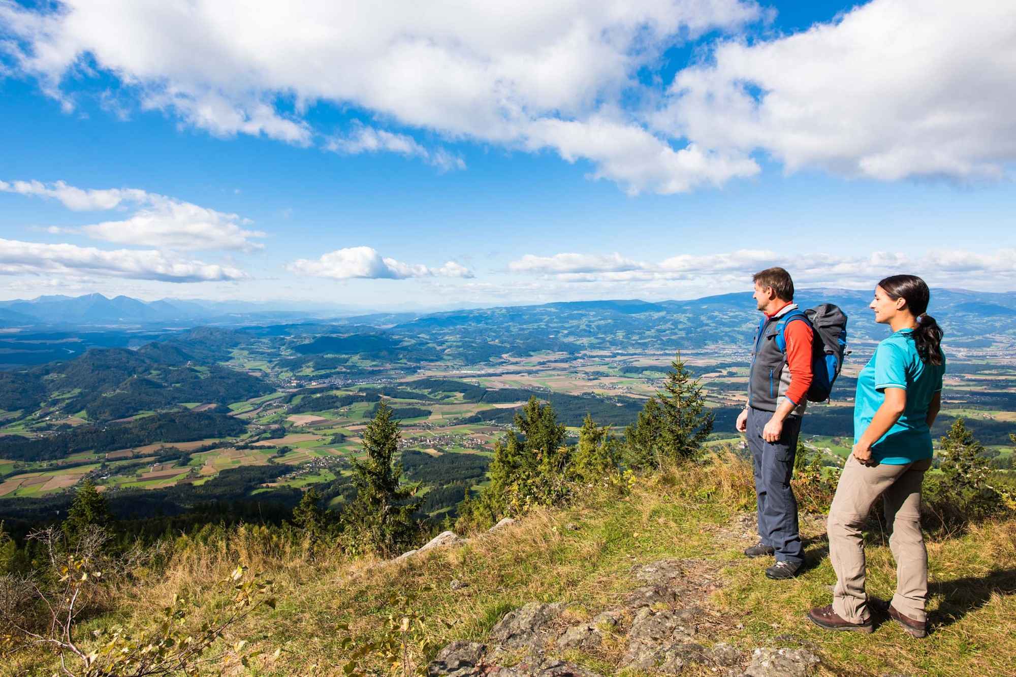 Blick vom Kärntner Brandl ins Lavanttal