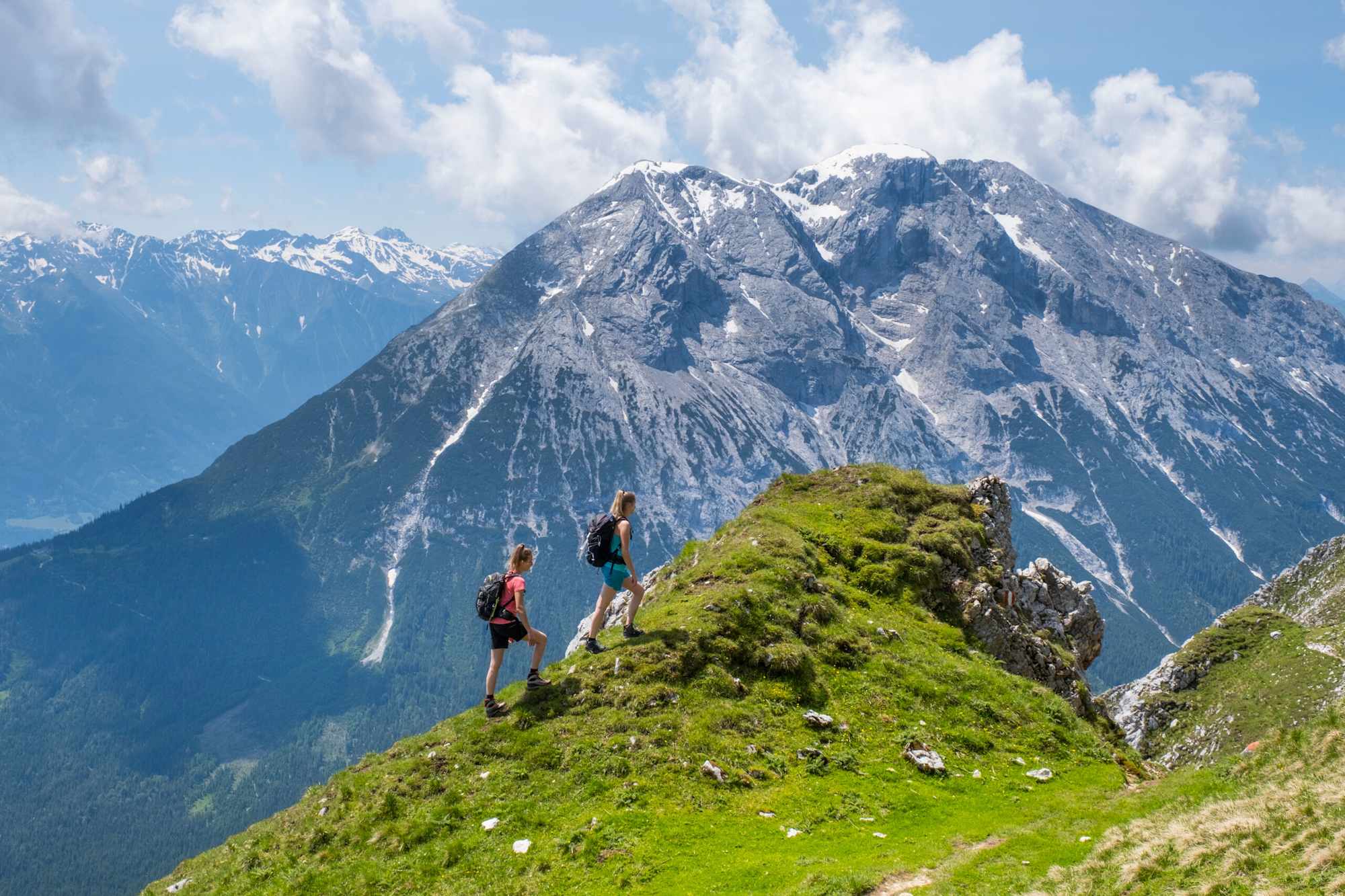 Blick von der Gehrenspitze auf die Hohe Munde