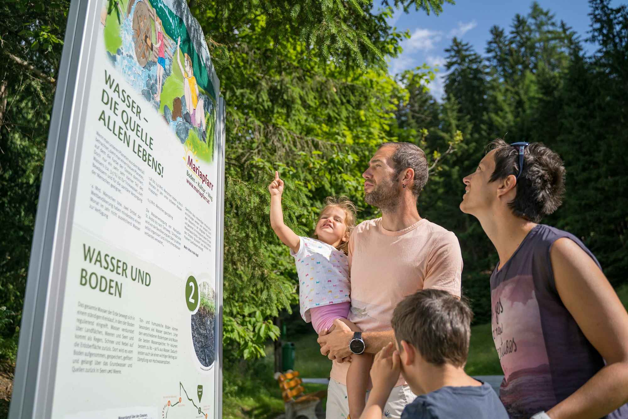 Wissenswert für die ganze Familie - der Boden-Kulturweg in Mariapfarr