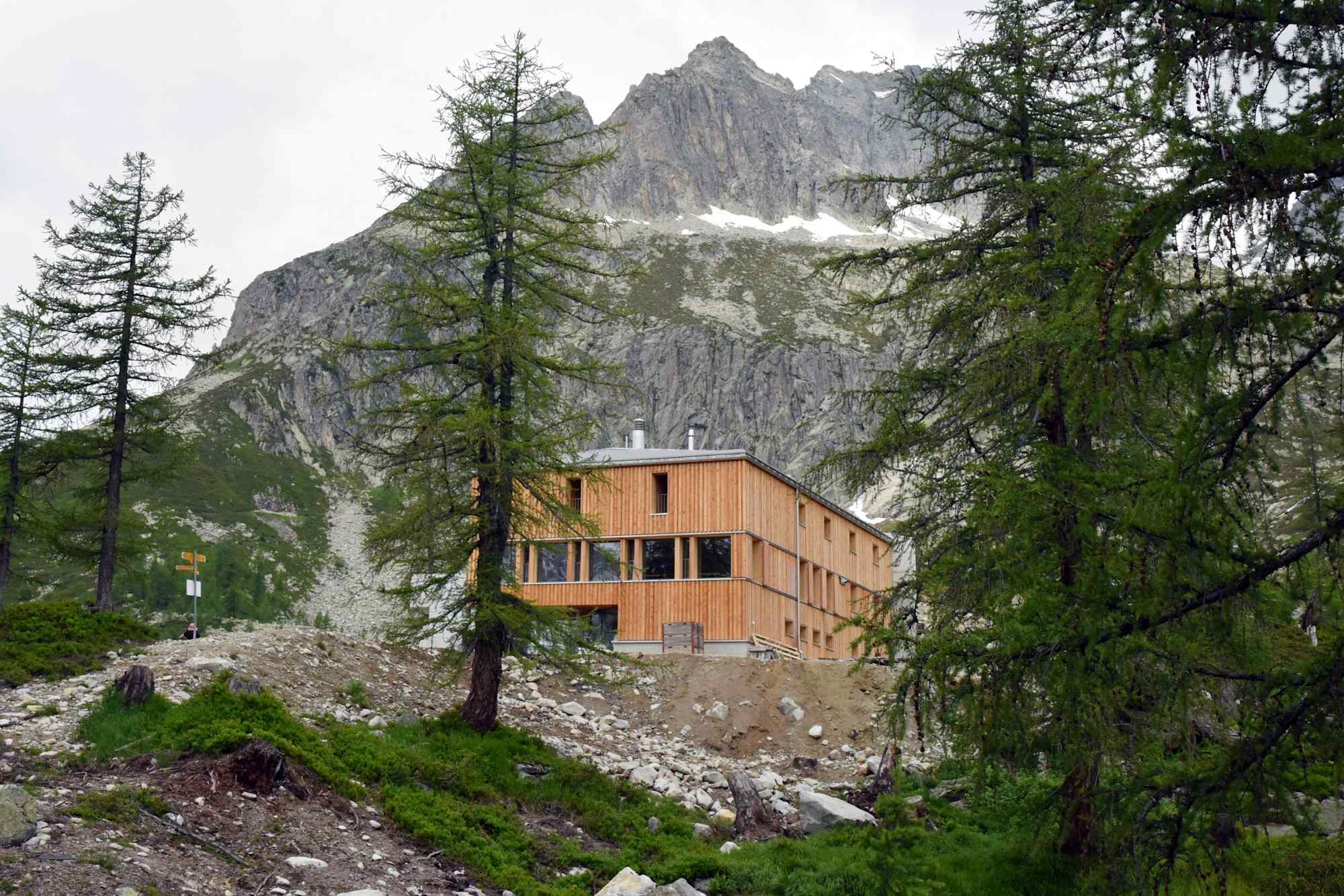 Die neu errichtete Capanna Pianescco