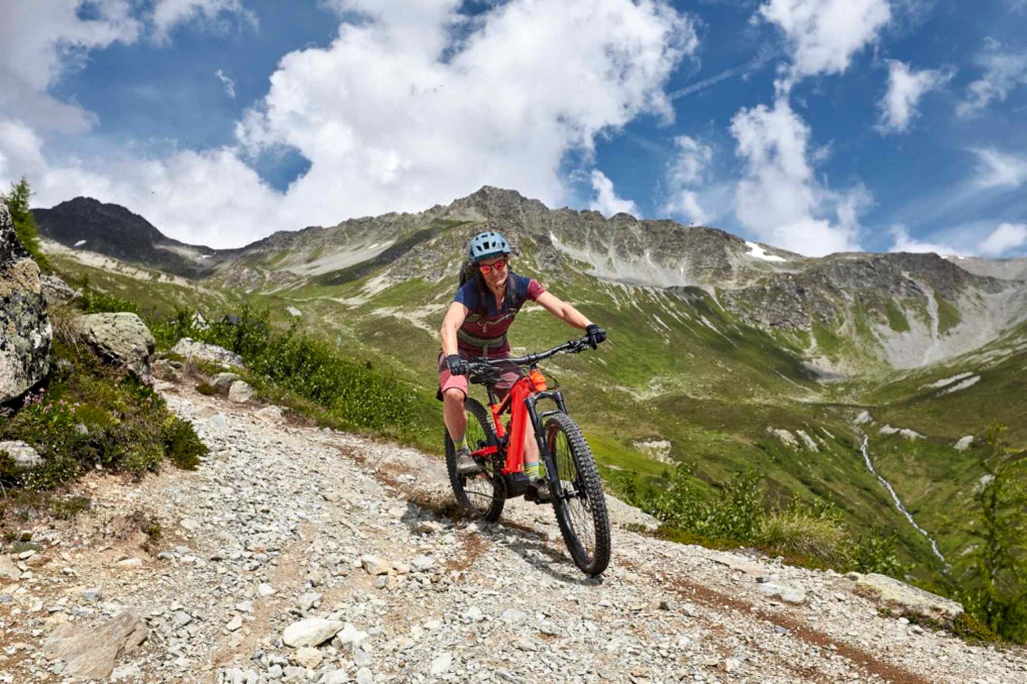Mit dem E-Bike am Fimba Trail