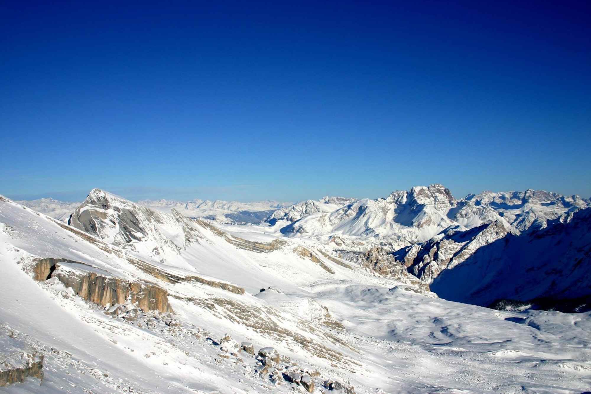 Das Fanesplateau im Winter