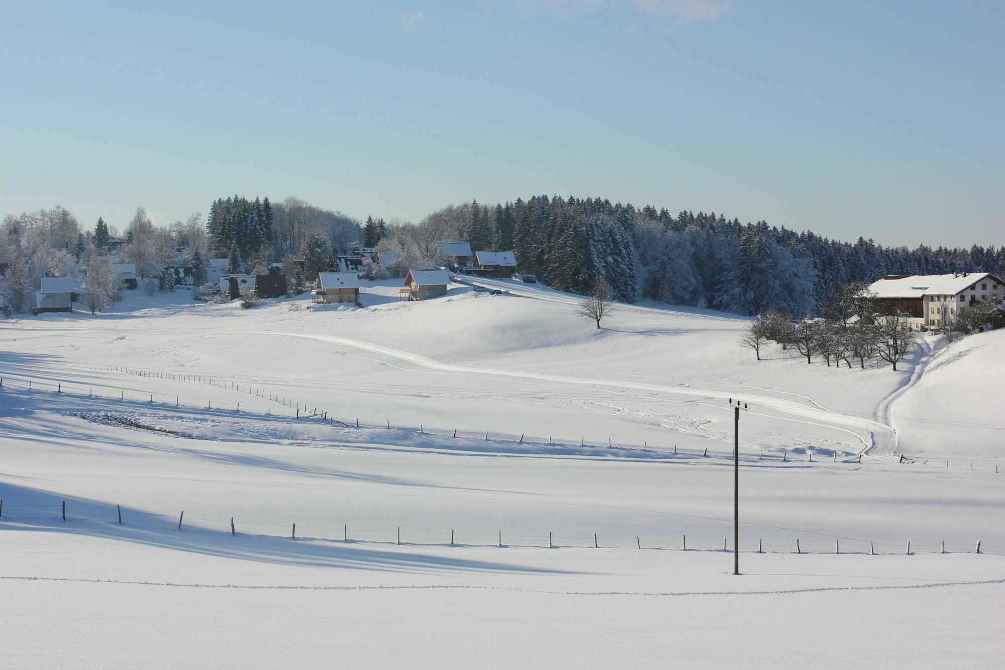 Blick auf Vorauf im Winter Bild Zuckowski