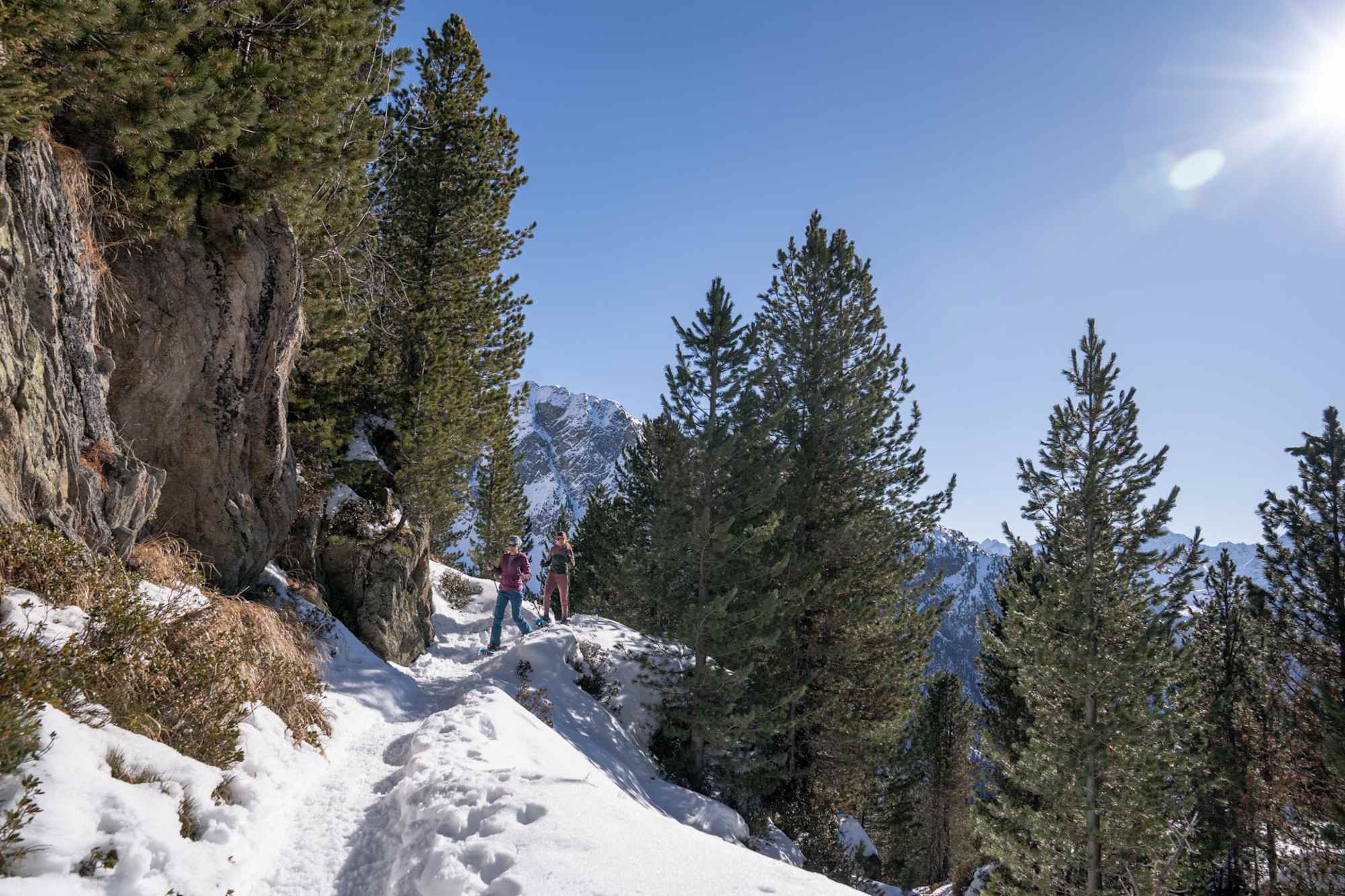 Am Schneeschuhtrail Acherkogelblick