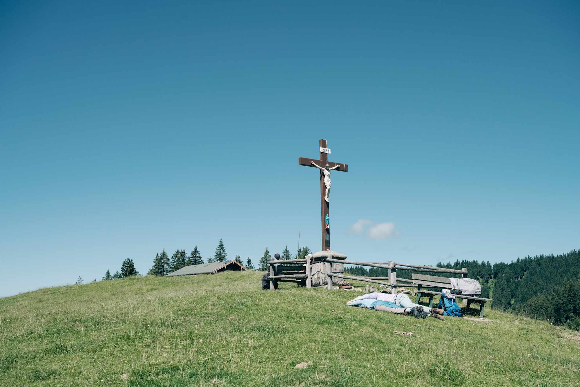 Gipfelkreuz auf der Kreuzbergalm