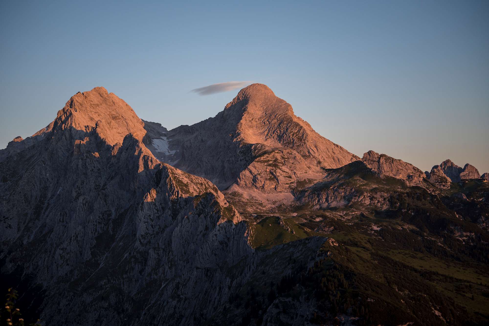 Hochblassen (links) und Alpspitze (rechts)