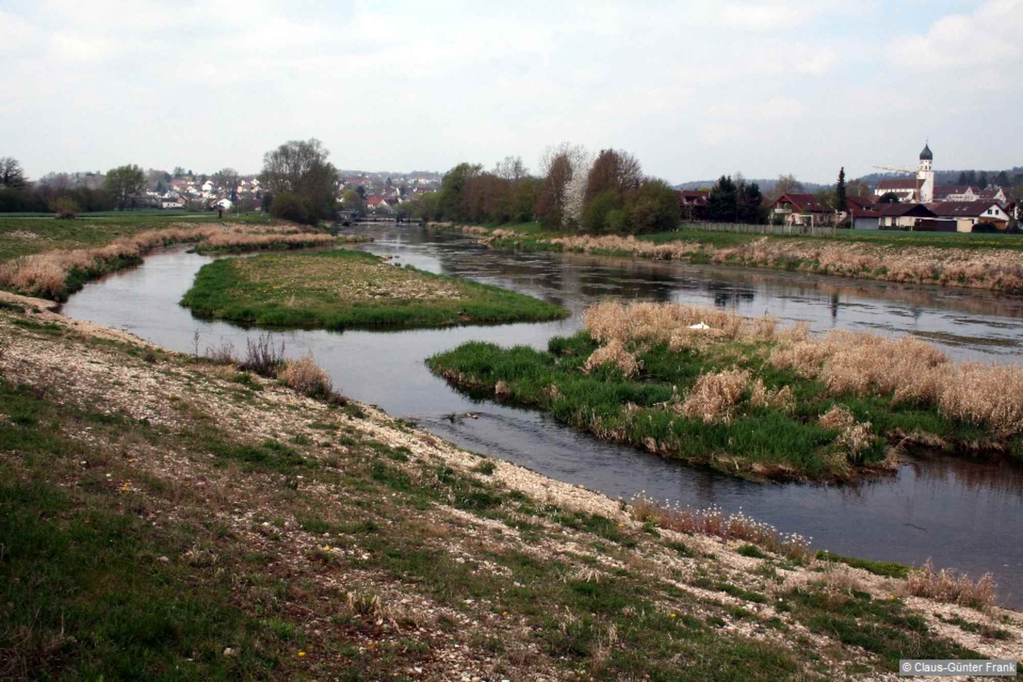 Renaturierte Donau bei Laiz