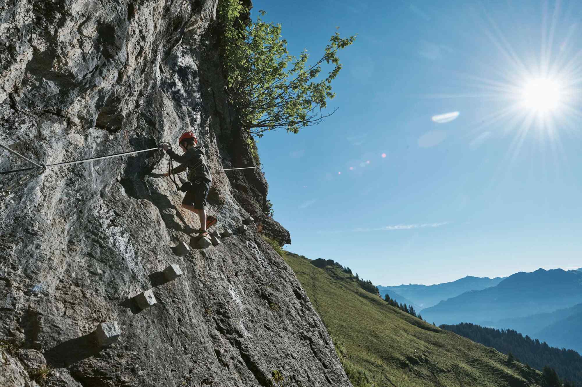 Einsteiger- und Kinderklettersteig Braunwald