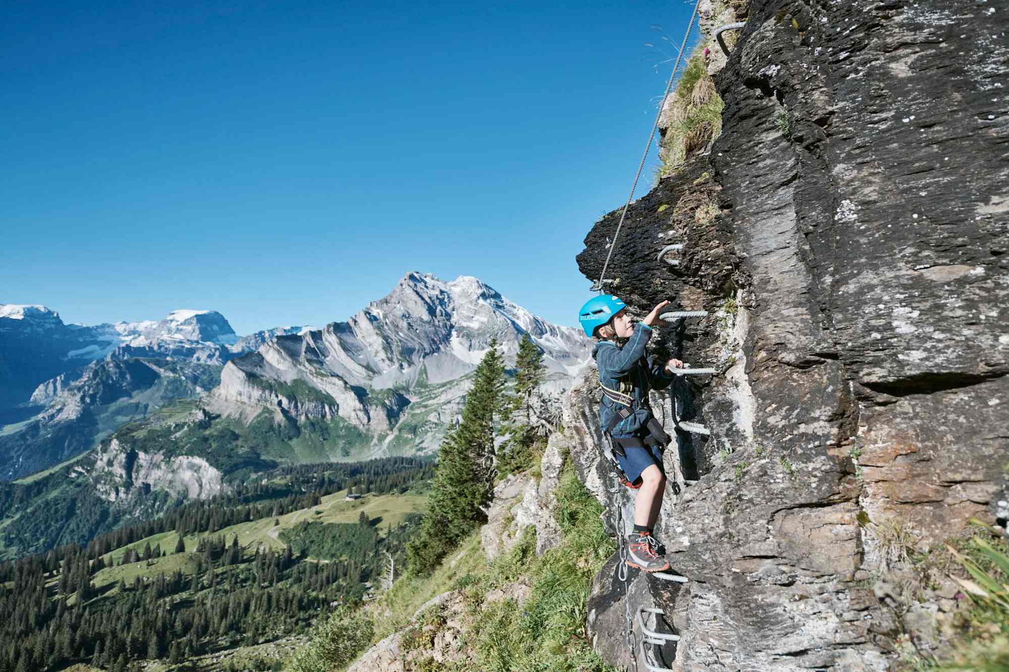 Einsteiger- und Kinderklettersteig Braunwald