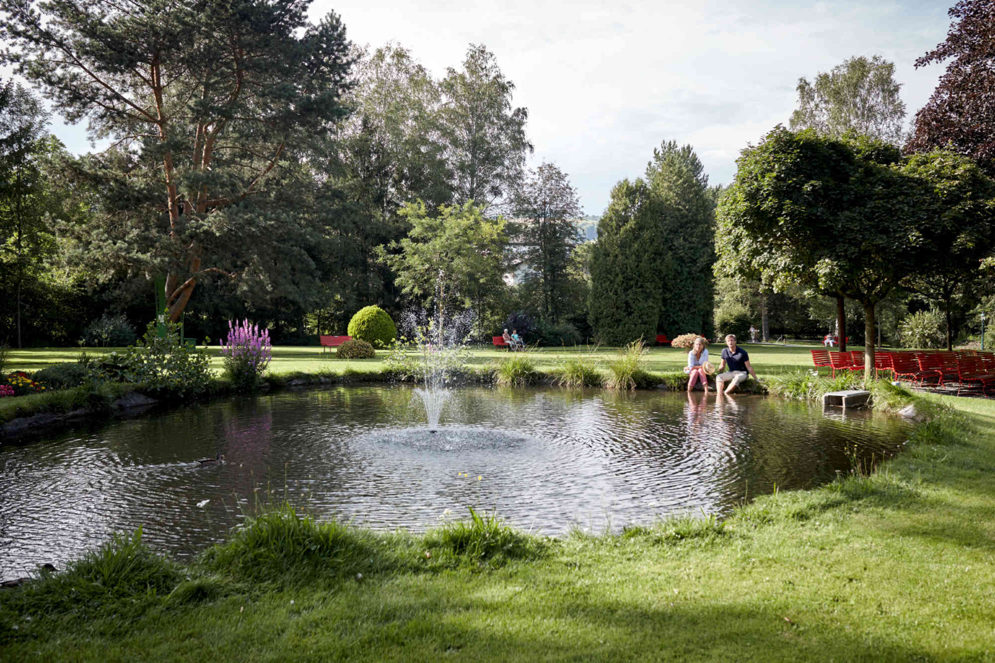 Der Naturteich im Kurpark