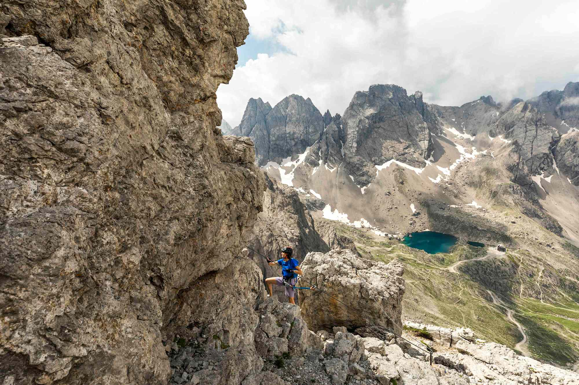 Was die Aussicht betrifft, ist man am Panorama-Klettersteig mittendrin statt nur dabei.