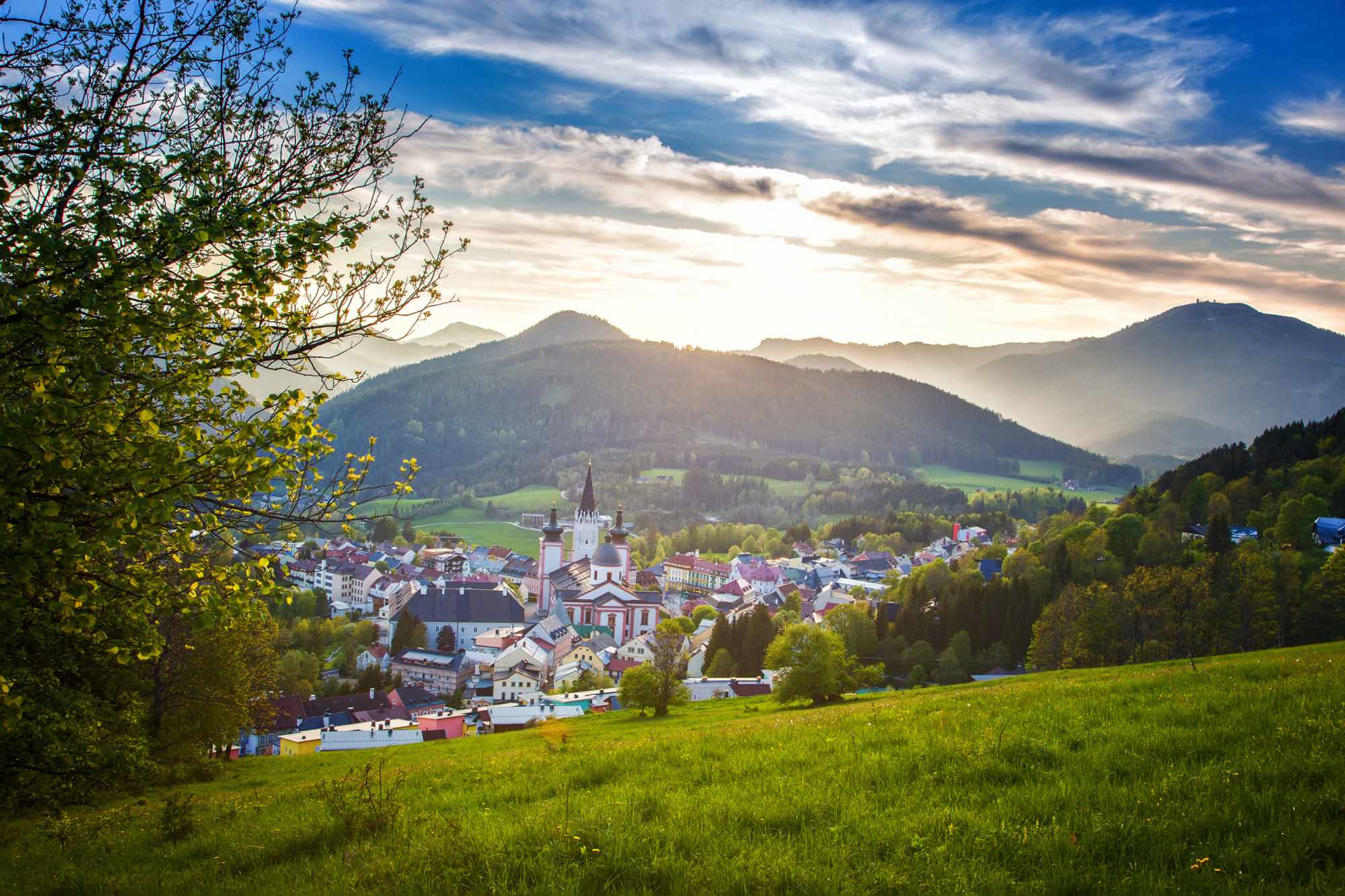 Blick auf Mariazell
