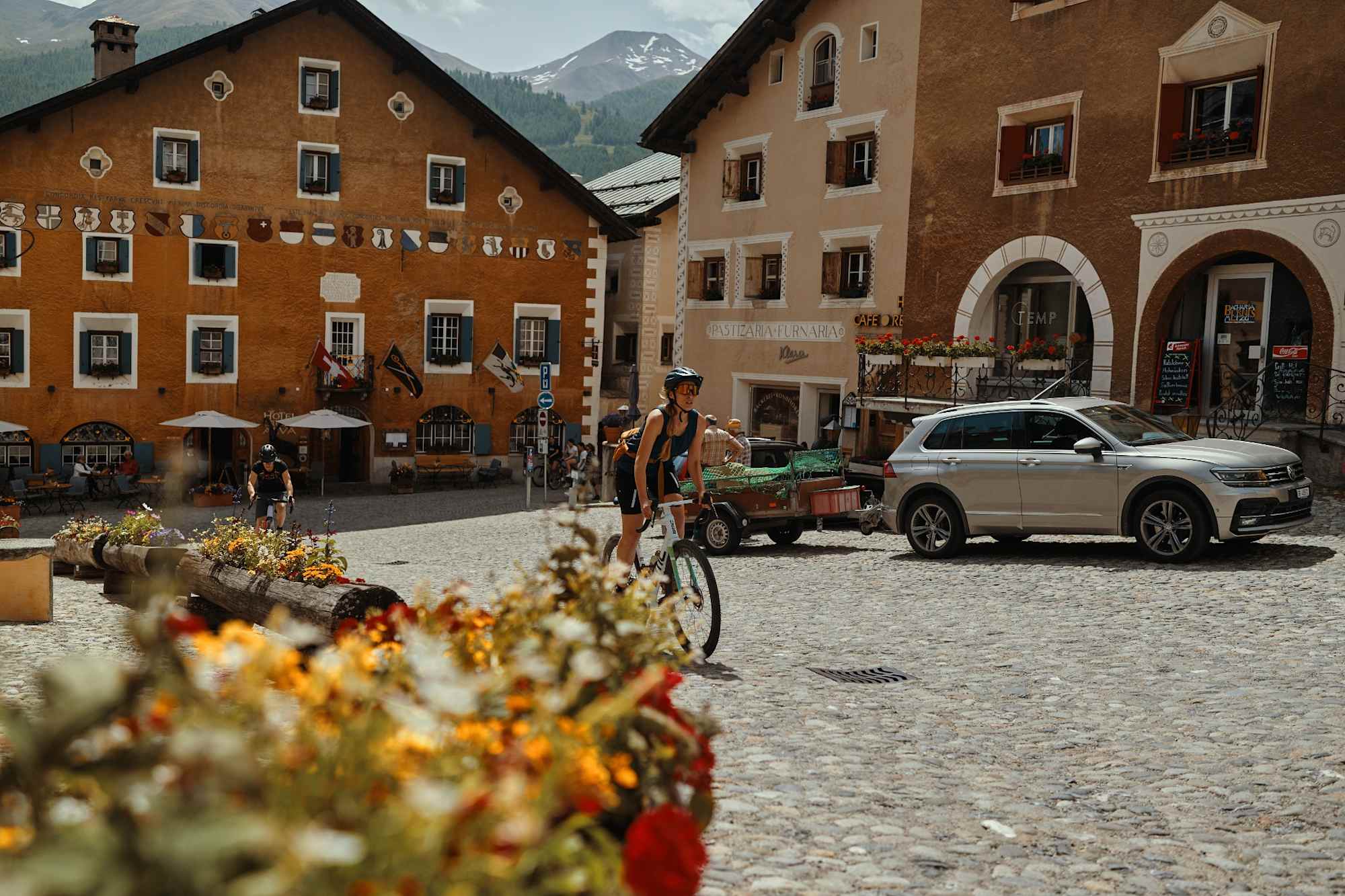 Dorfplatz von Zuoz