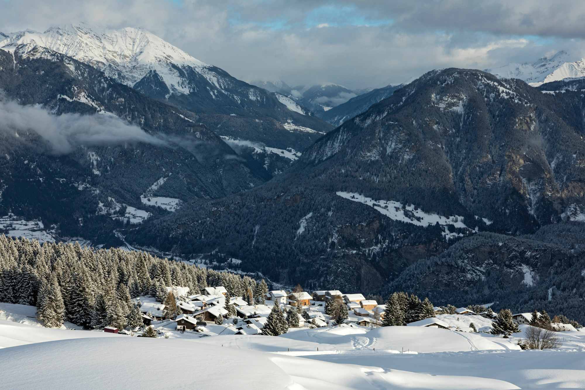 Schöner Ausblick auf die Bergwelt